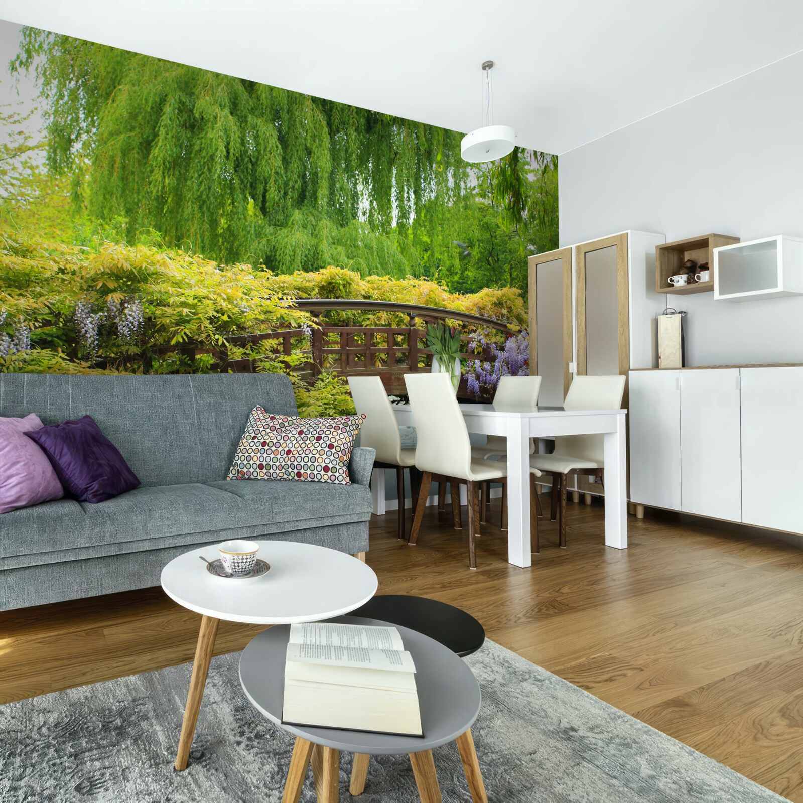 Fototapeta úchvatná panoráma mosta cez rieku