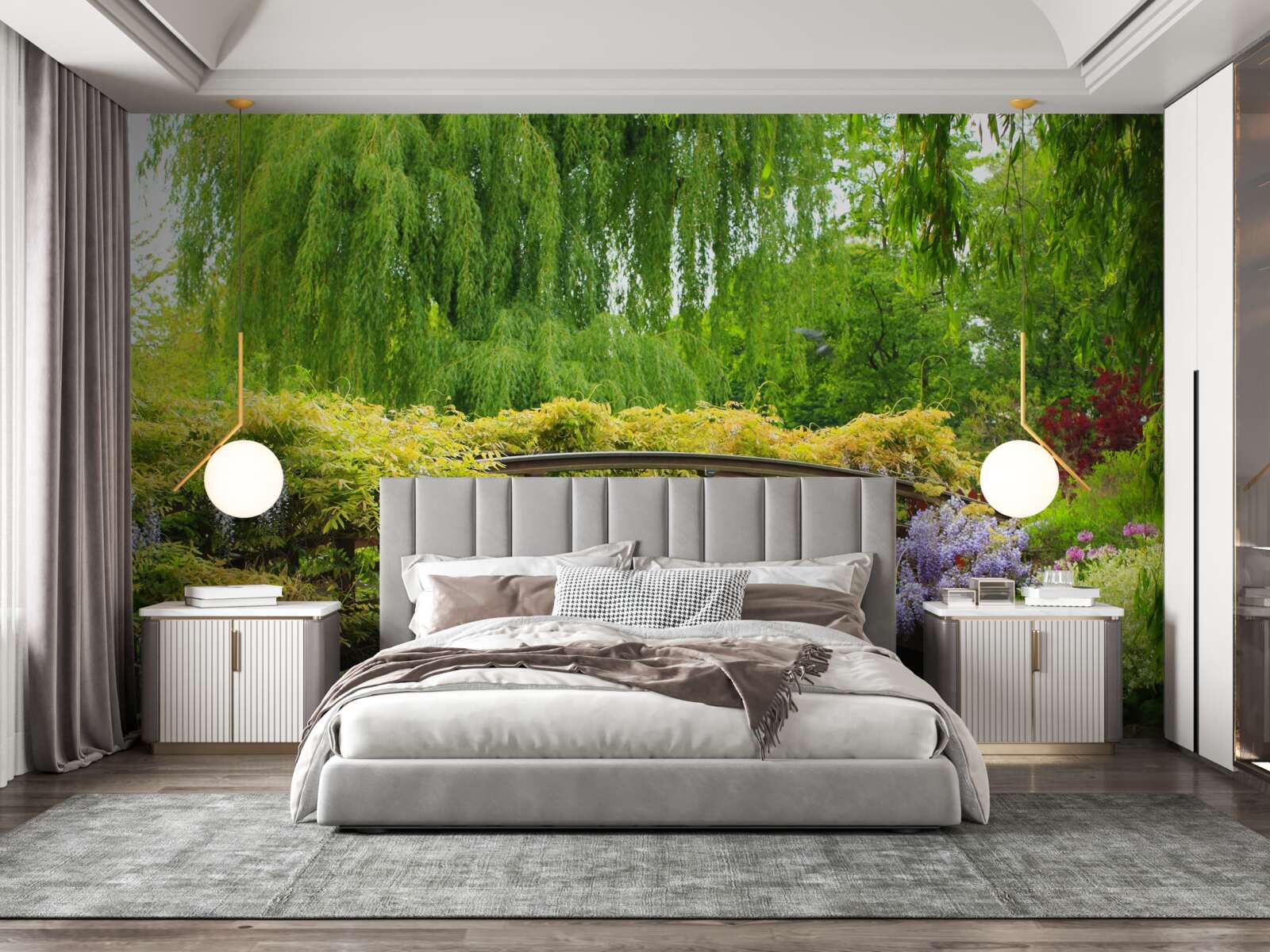 Fototapeta úchvatná panoráma mosta cez rieku