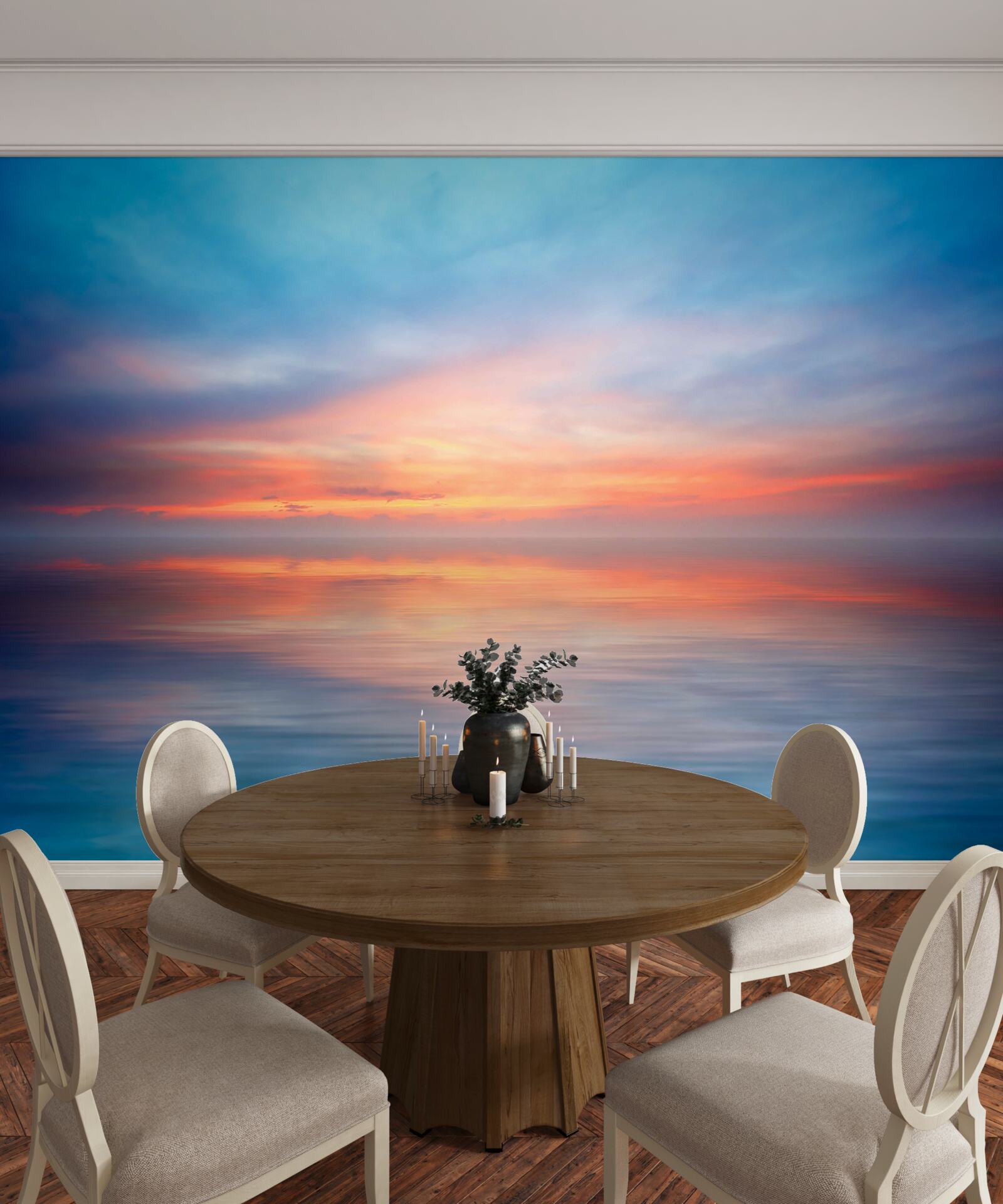 Fototapeta pokojný západ slnka na mori