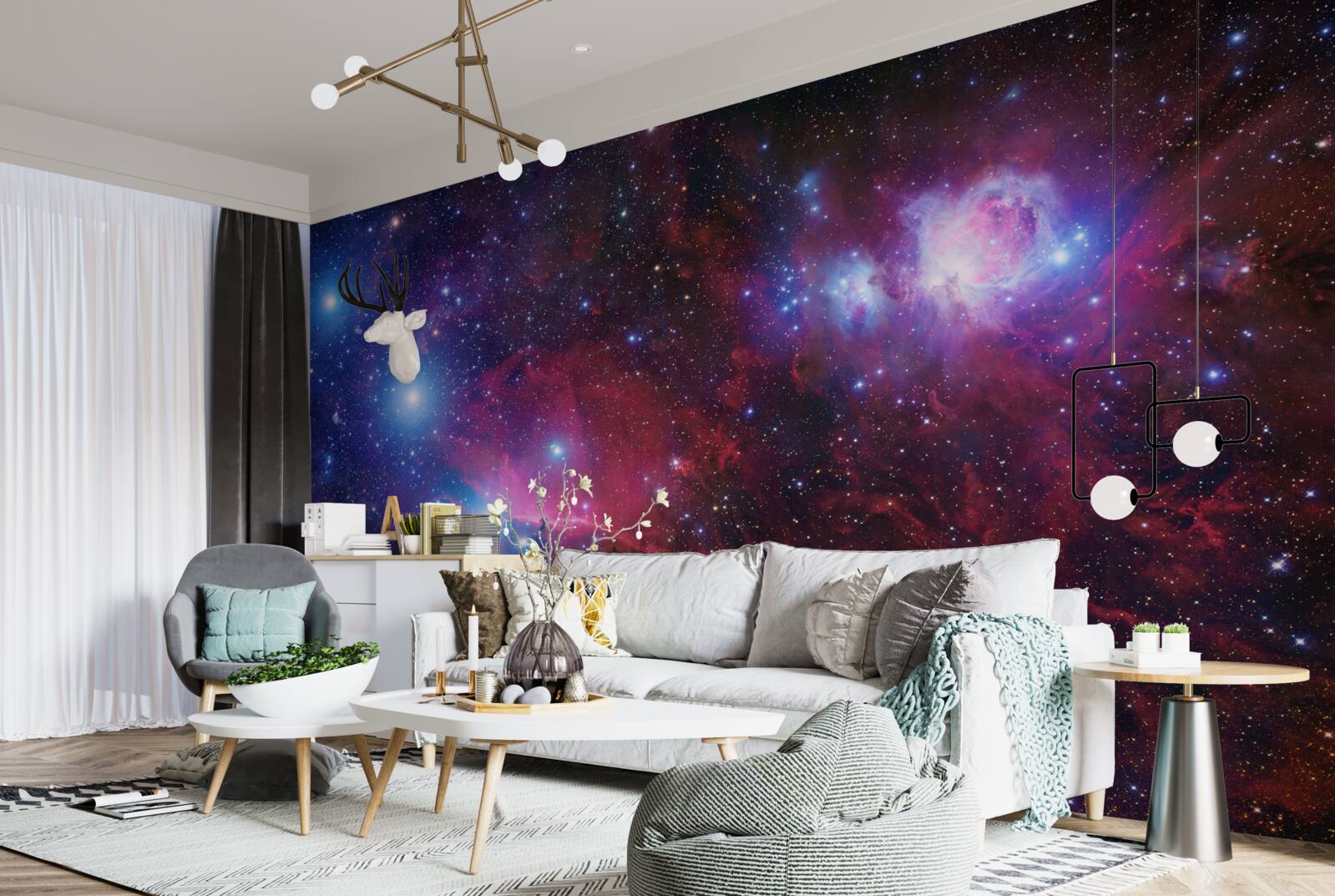 Fototapeta hviezdna obloha pokrytá nocou