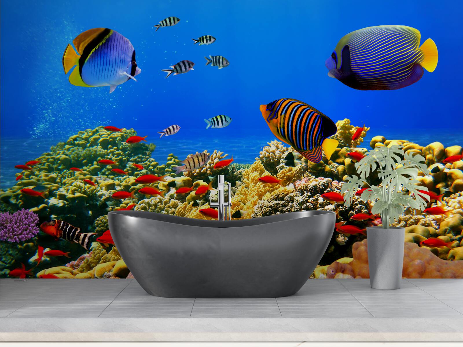 Fototapeta nedokončené hlbiny oceánu a jeho obyvateľov