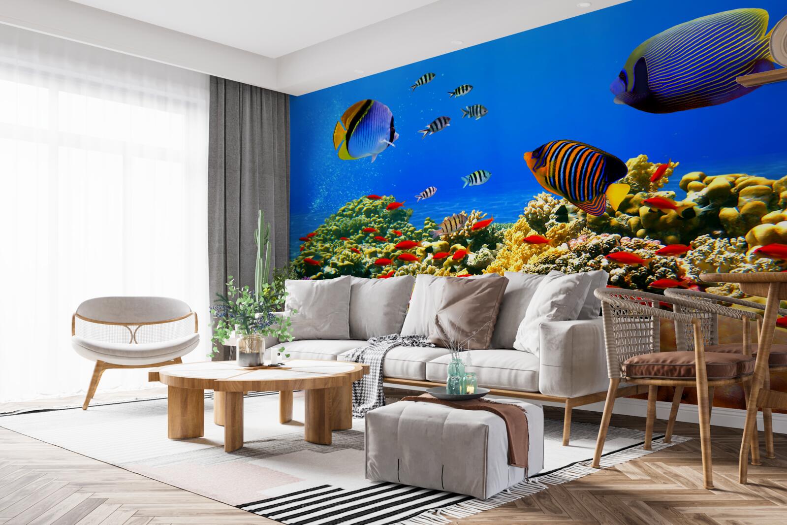 Fototapeta nedokončené hlbiny oceánu a jeho obyvateľov