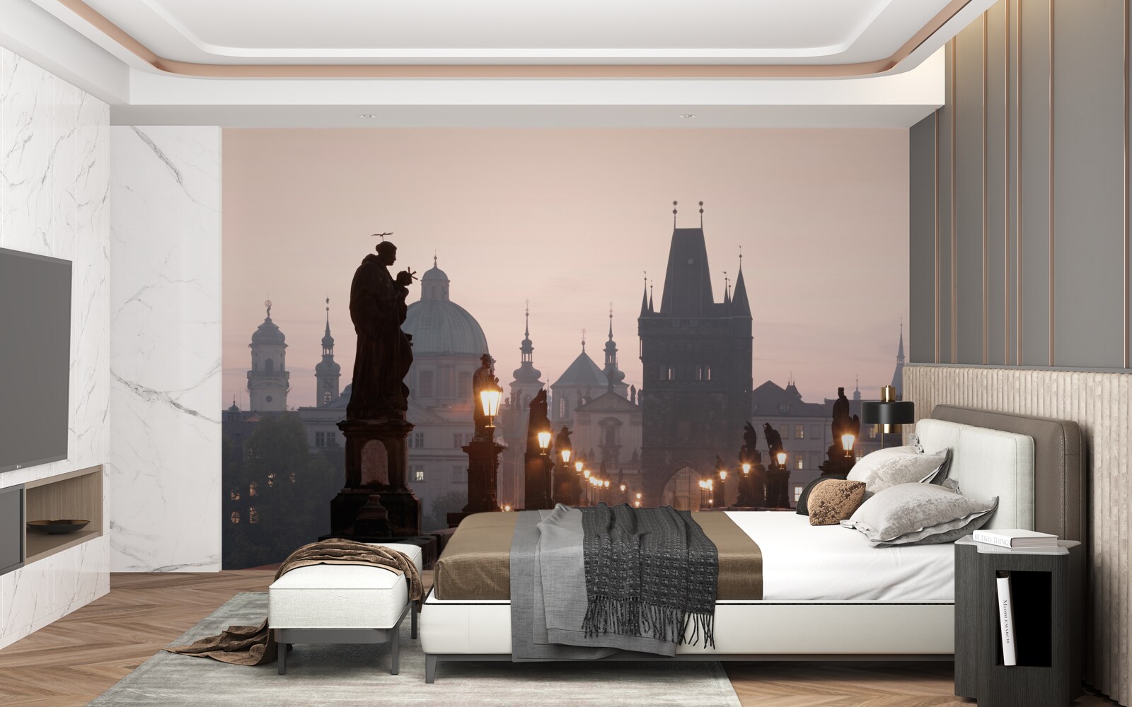 Fototapeta Stará Praha a jej Karlov most