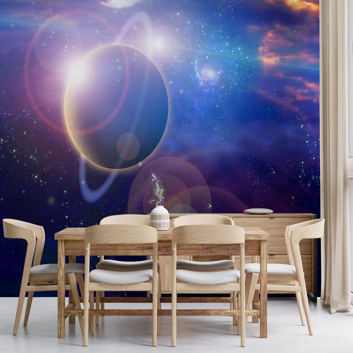 Fototapeta hviezdy na nebeskej planéte