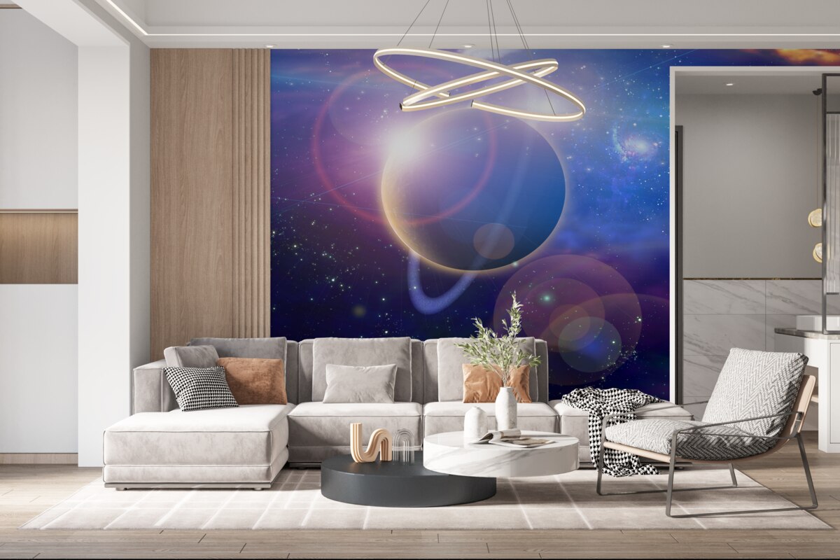 Fototapeta hviezdy na nebeskej planéte