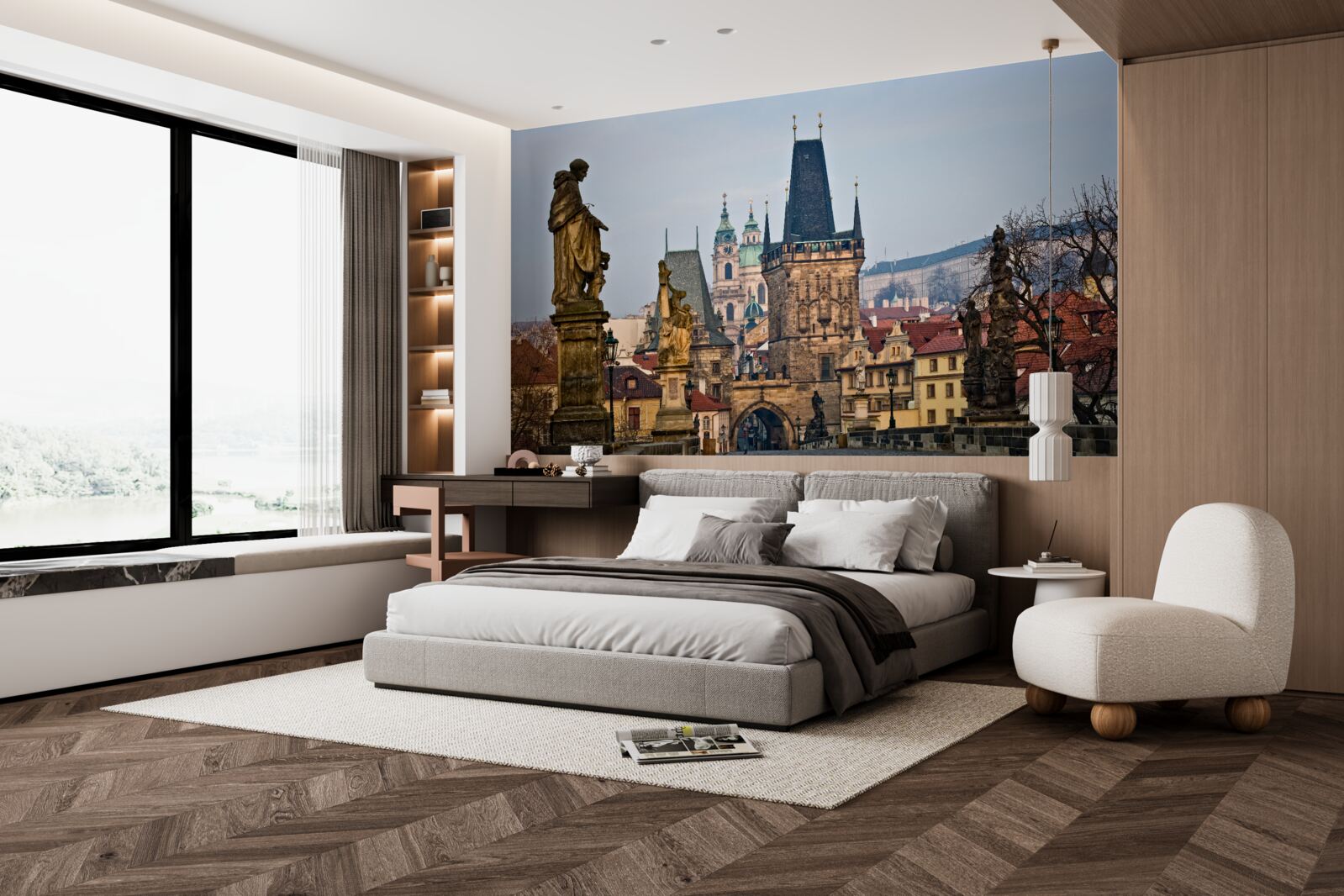 Fototapeta Karlov most v ranných hodinách