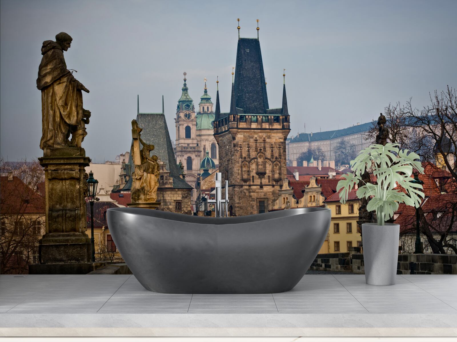 Fototapeta Karlov most v ranných hodinách