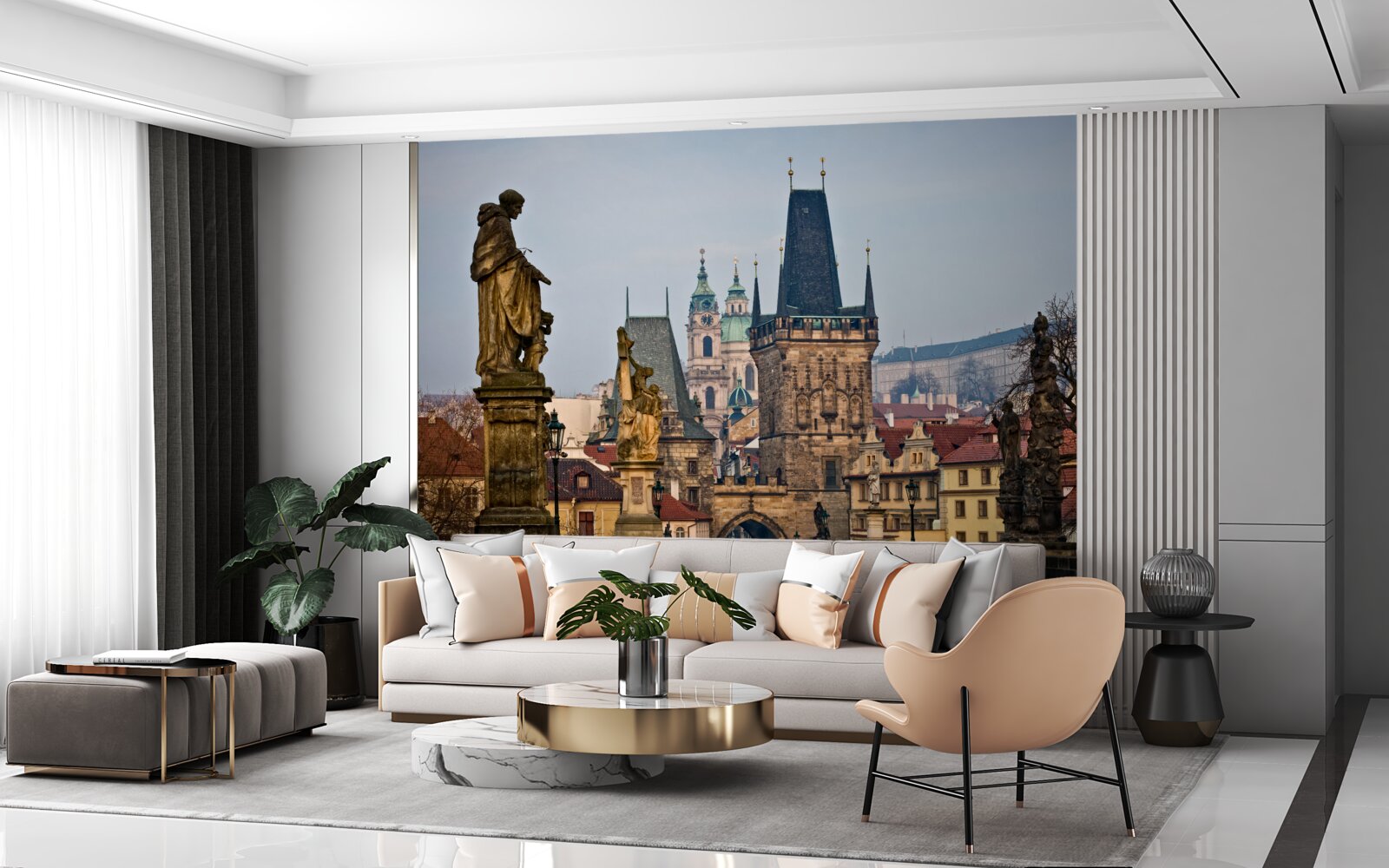 Fototapeta Karlov most v ranných hodinách