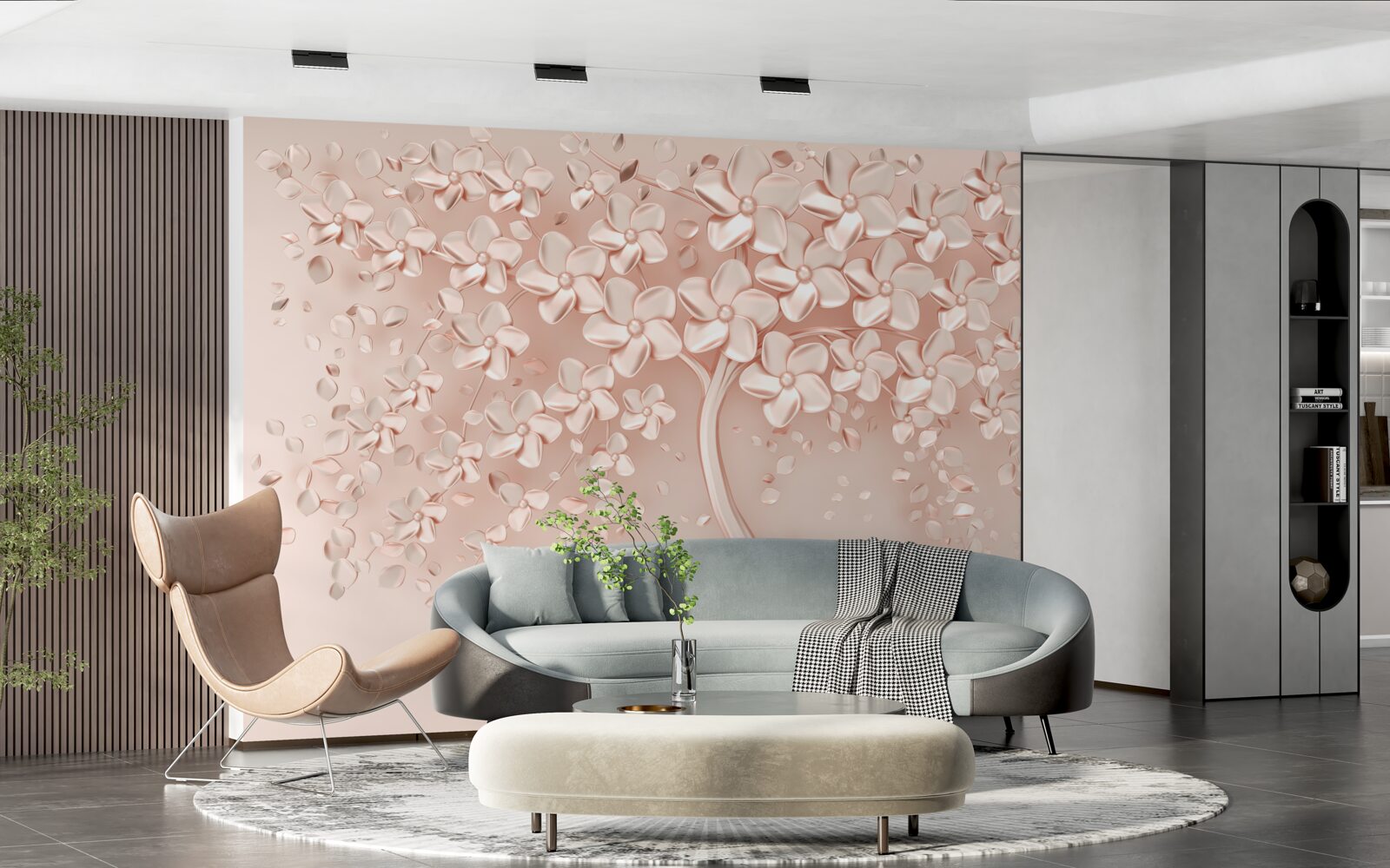 Fototapeta kvety kvitli na malom strome