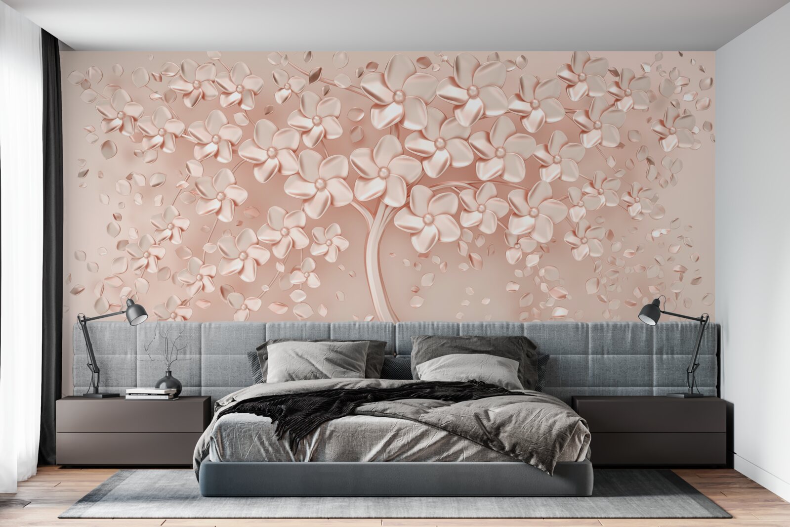 Fototapeta kvety kvitli na malom strome