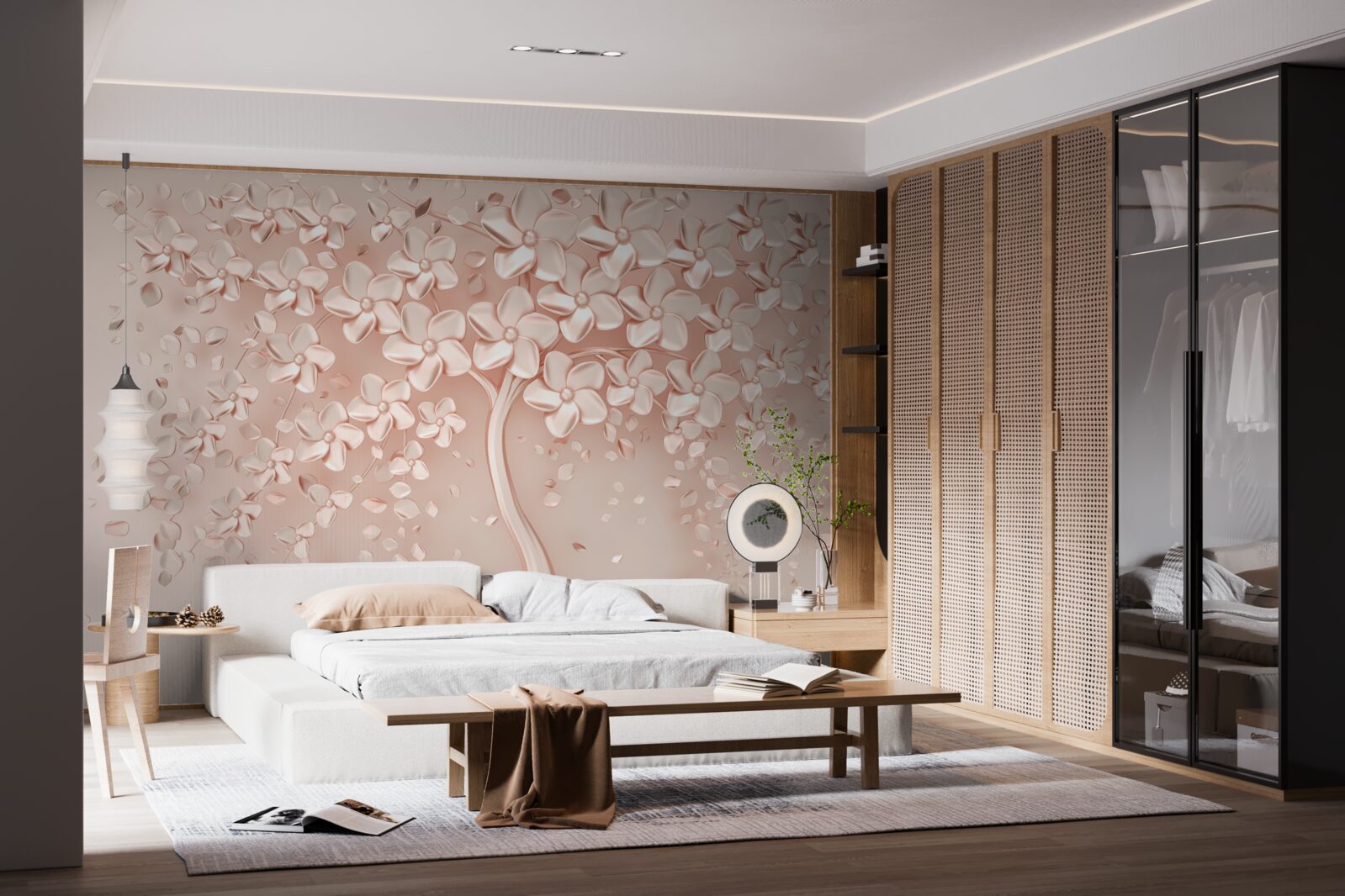 Fototapeta kvety kvitli na malom strome