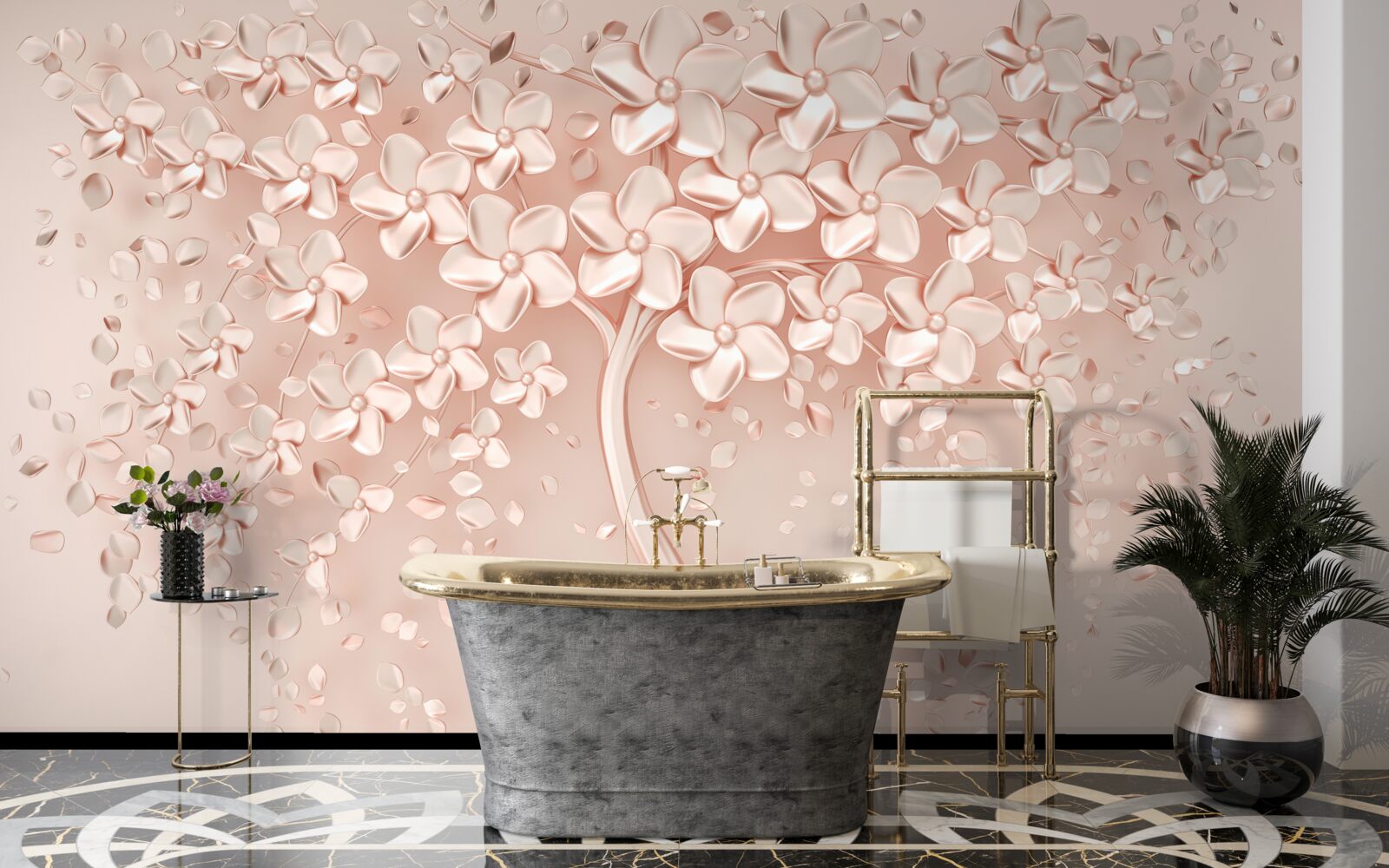 Fototapeta kvety kvitli na malom strome