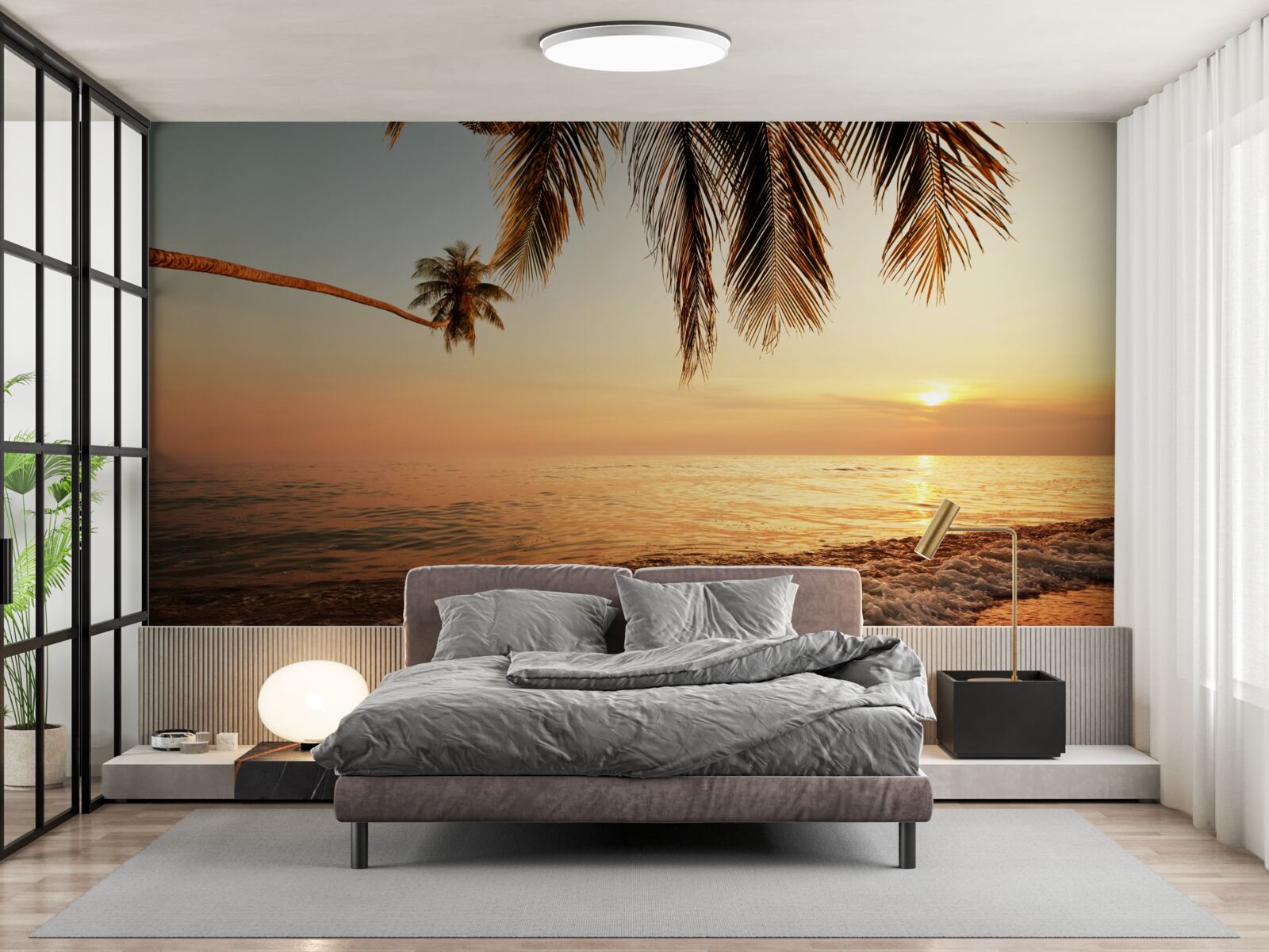 Fototapeta tropický ostrov pri západe slnka