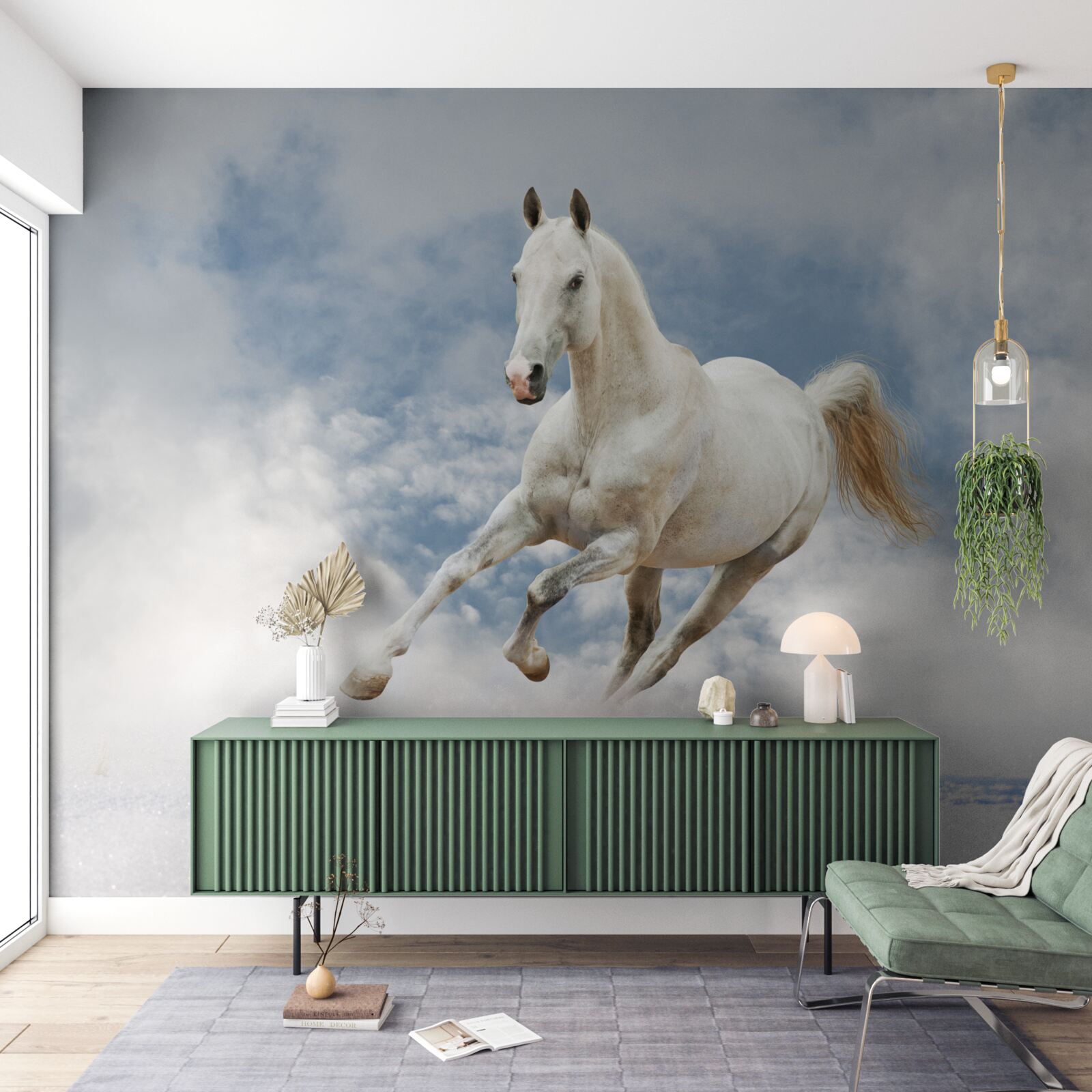 Fototapeta cvála biely kôň