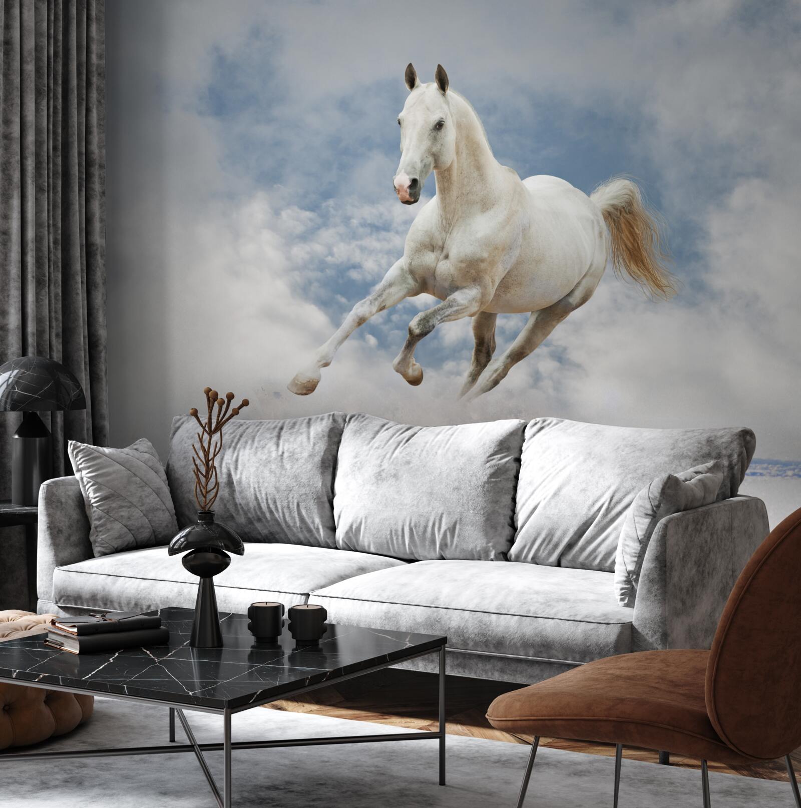 Fototapeta cvála biely kôň