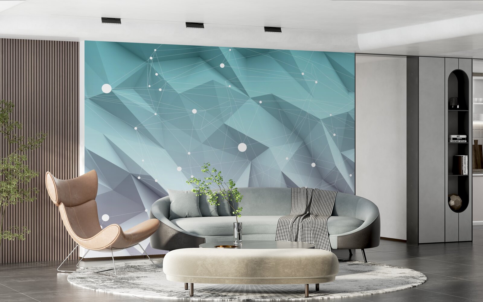 Fototapeta tvary s gradientom