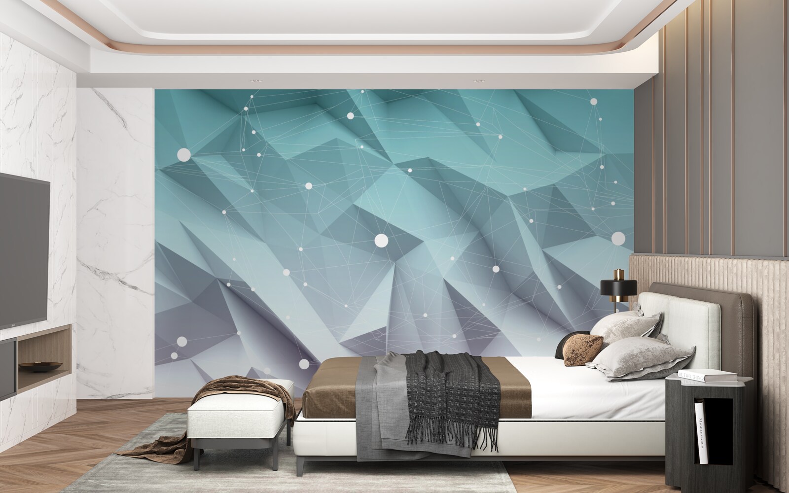 Fototapeta tvary s gradientom