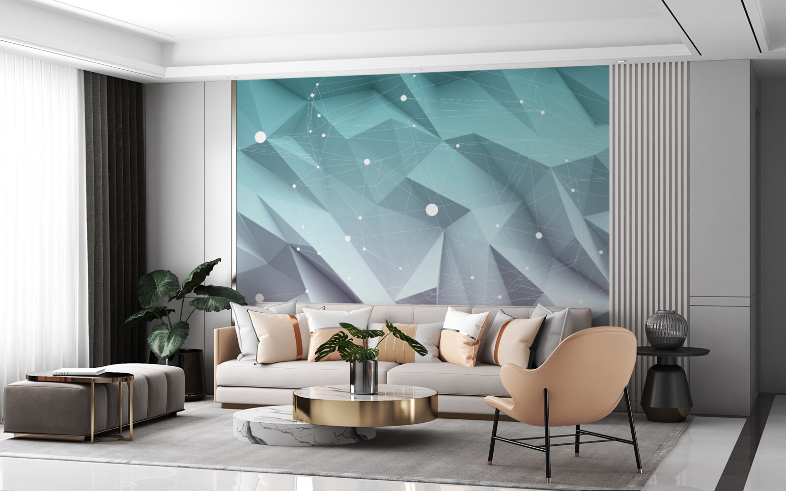 Fototapeta tvary s gradientom