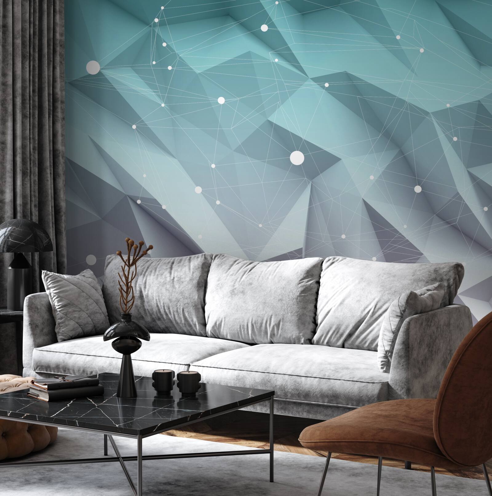 Fototapeta tvary s gradientom