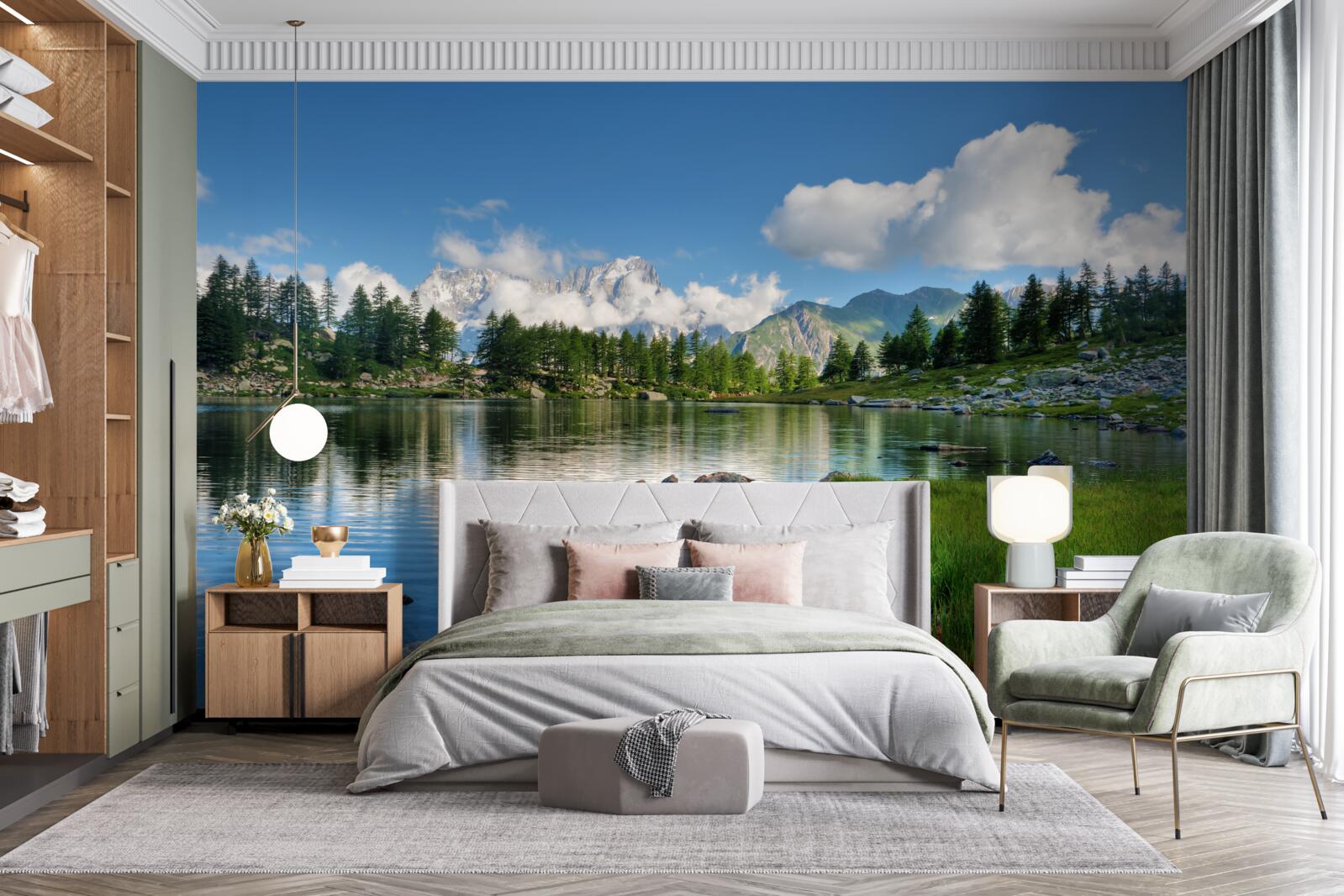 Fototapeta letná chuť tichej horskej rieky