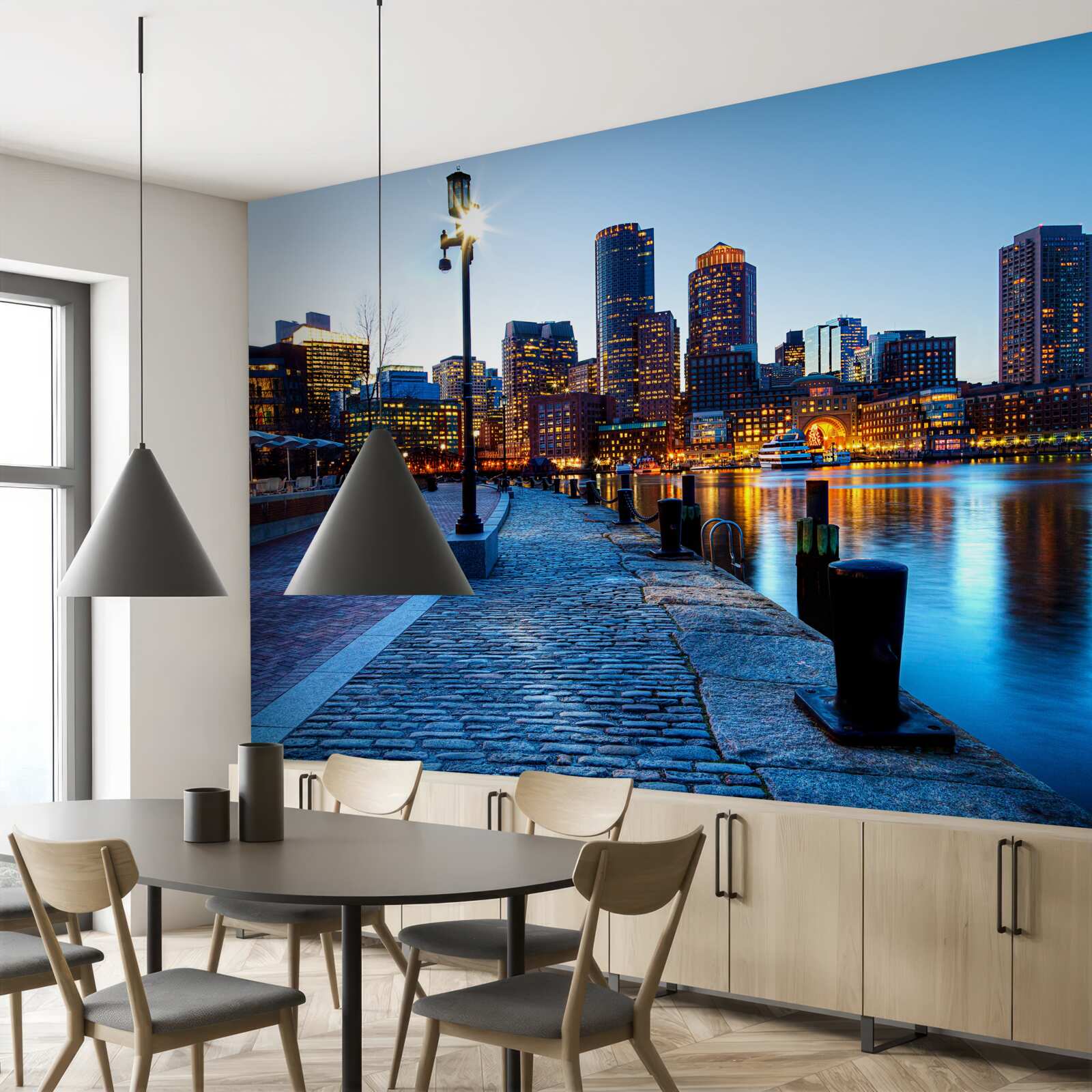 Fototapeta západ slnka na neobývanom móle