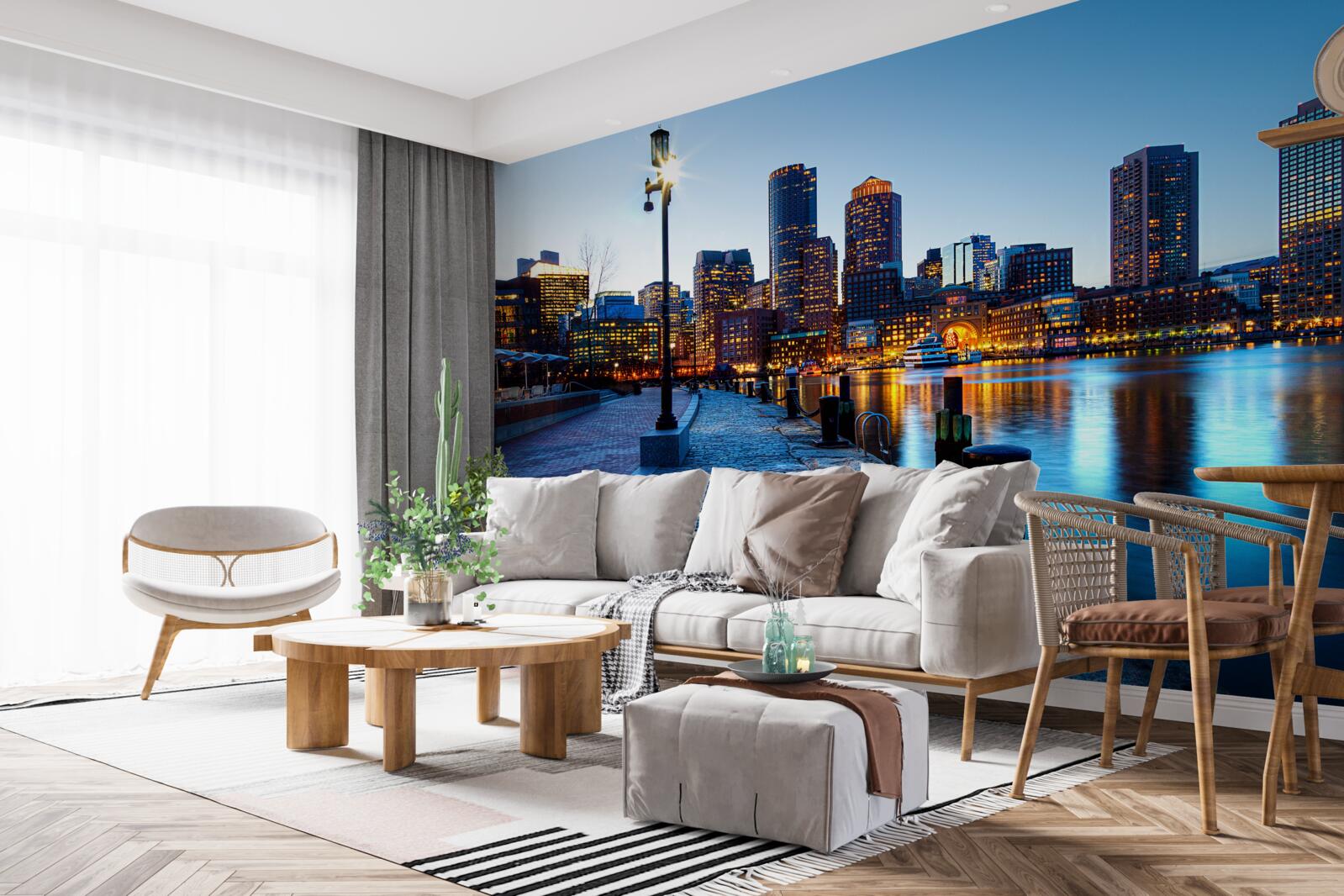 Fototapeta západ slnka na neobývanom móle