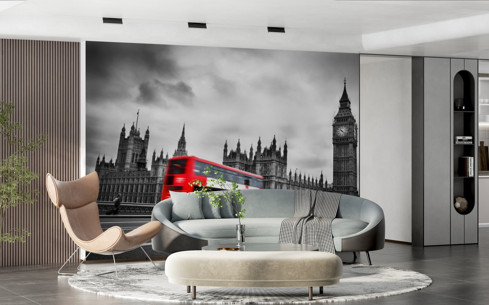 Fototapeta Londýnsky autobus na ceste