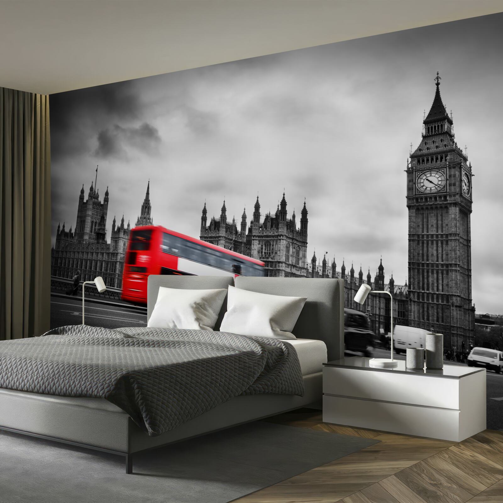 Fototapeta Londýnsky autobus na ceste