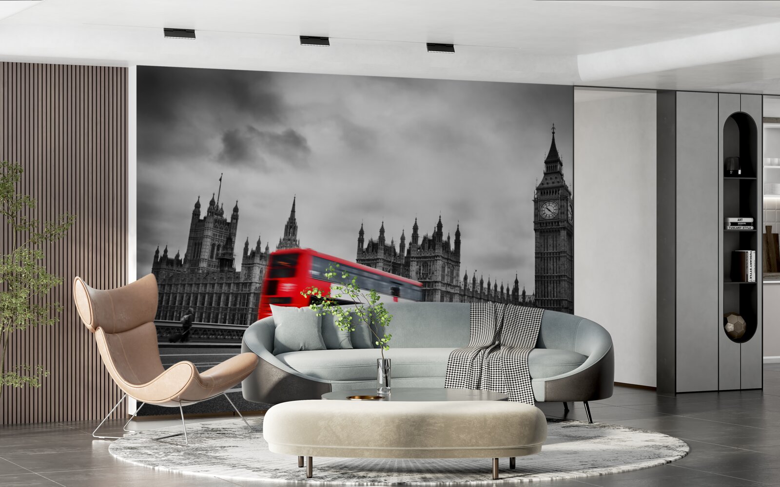 Fototapeta Londýnsky autobus na ceste