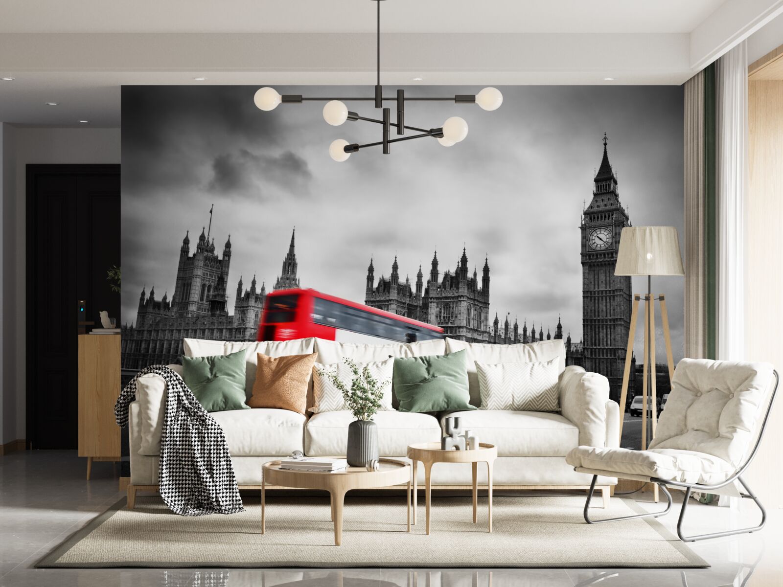 Fototapeta Londýnsky autobus na ceste