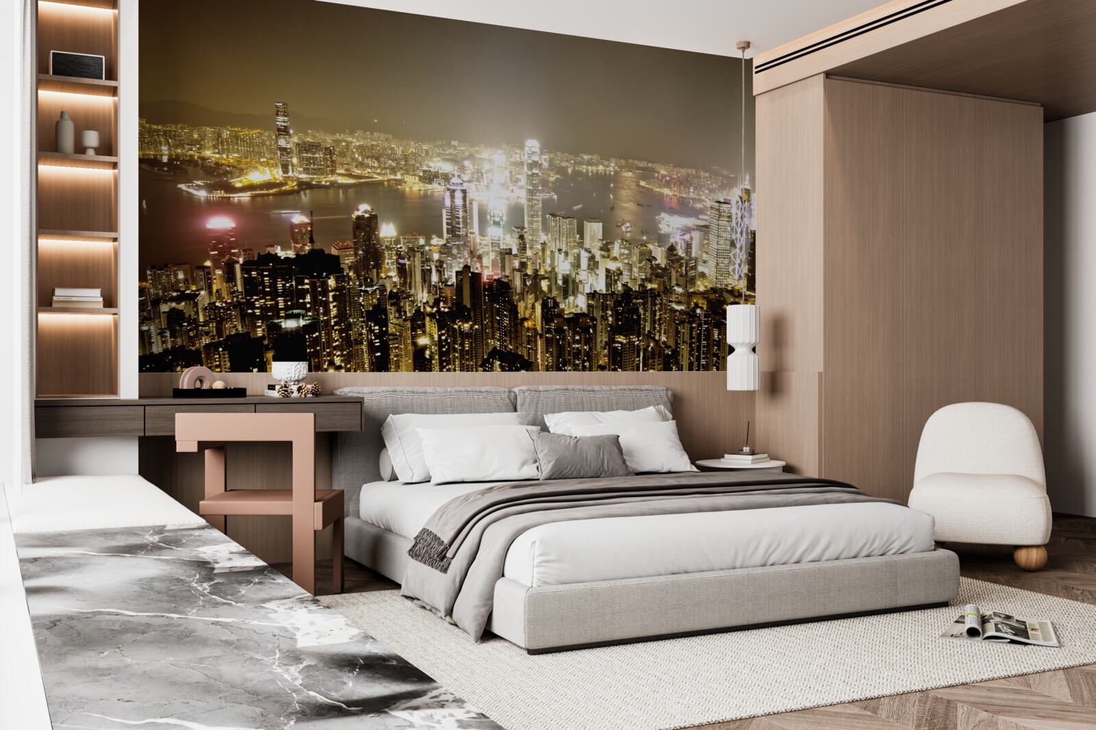 Fototapeta nočné svetlá v new yorku