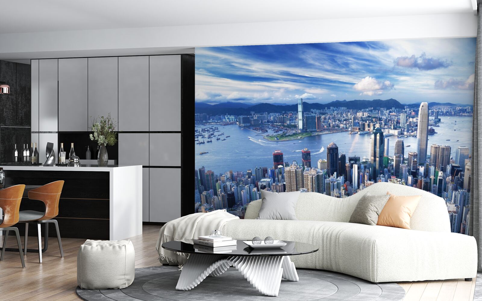 Fototapeta Mrakodrapy v prístave Victoria