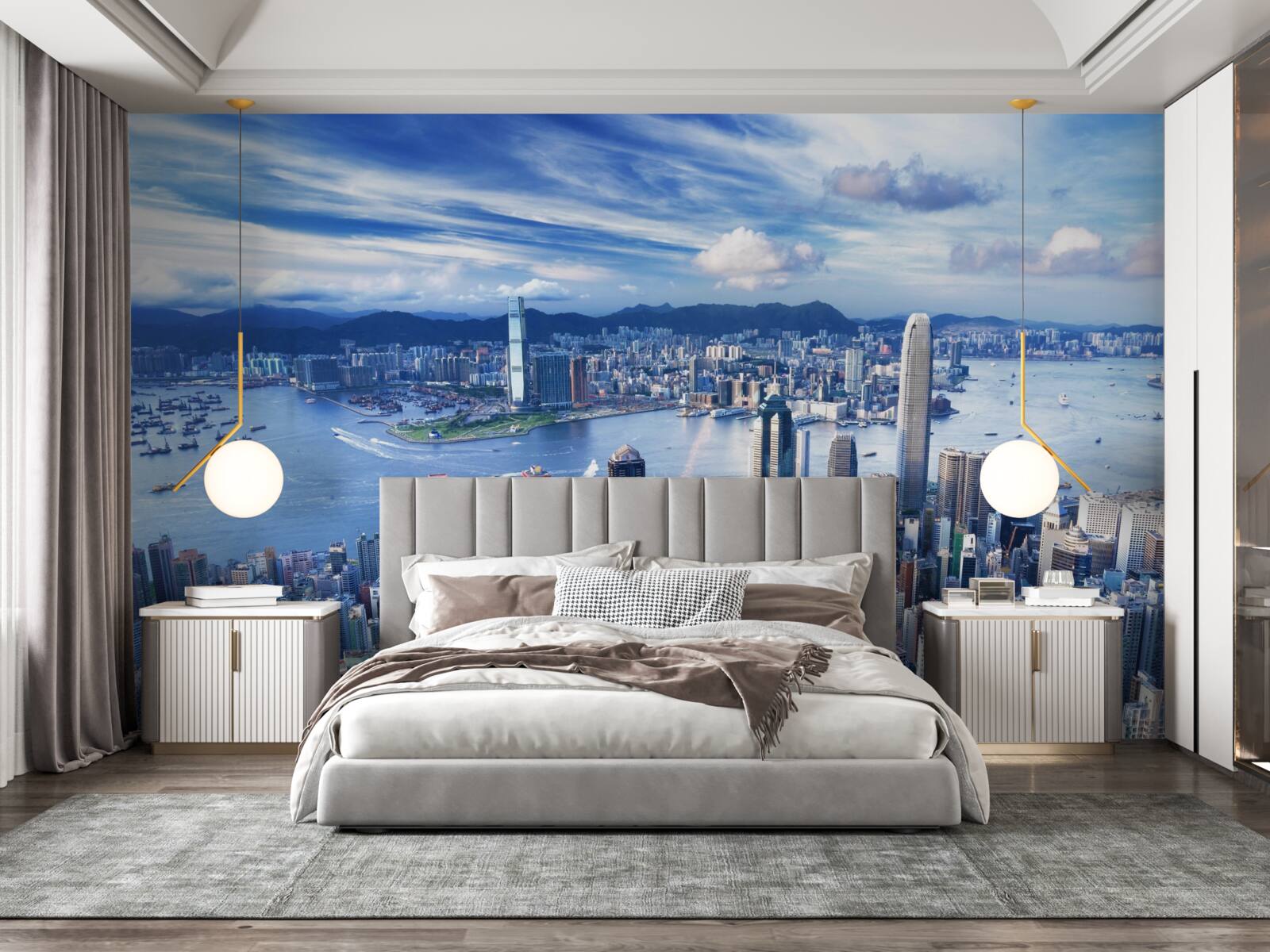 Fototapeta Mrakodrapy v prístave Victoria