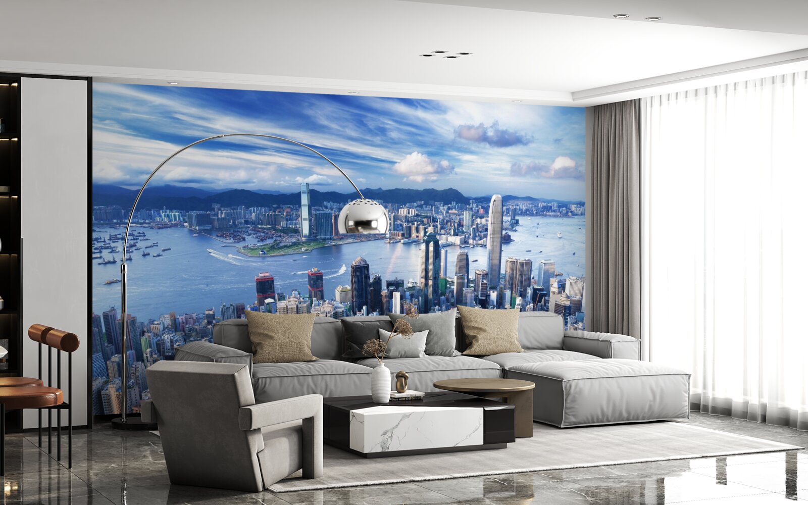 Fototapeta Mrakodrapy v prístave Victoria