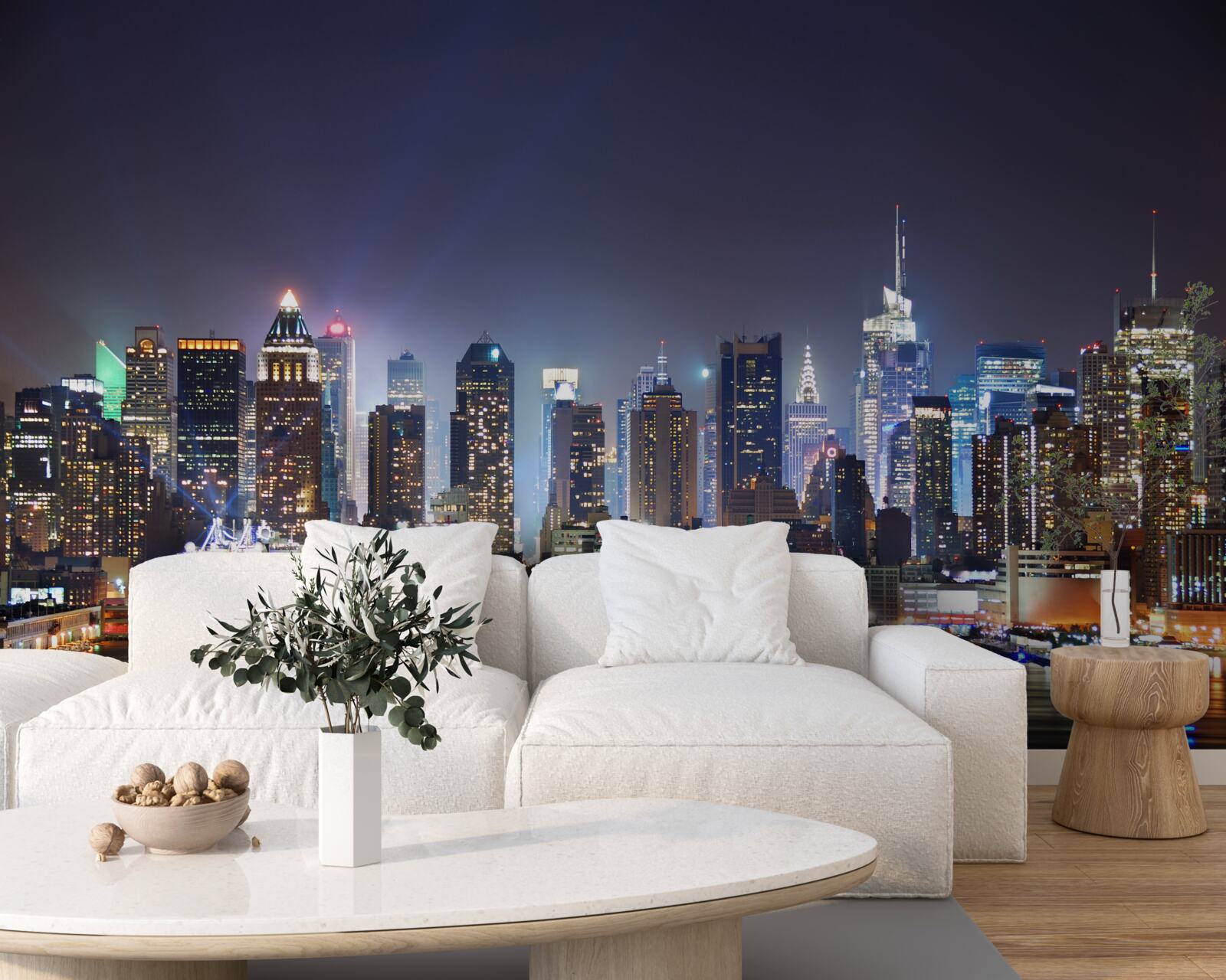 Fototapeta mrakodrapy veľkého mesta v noci