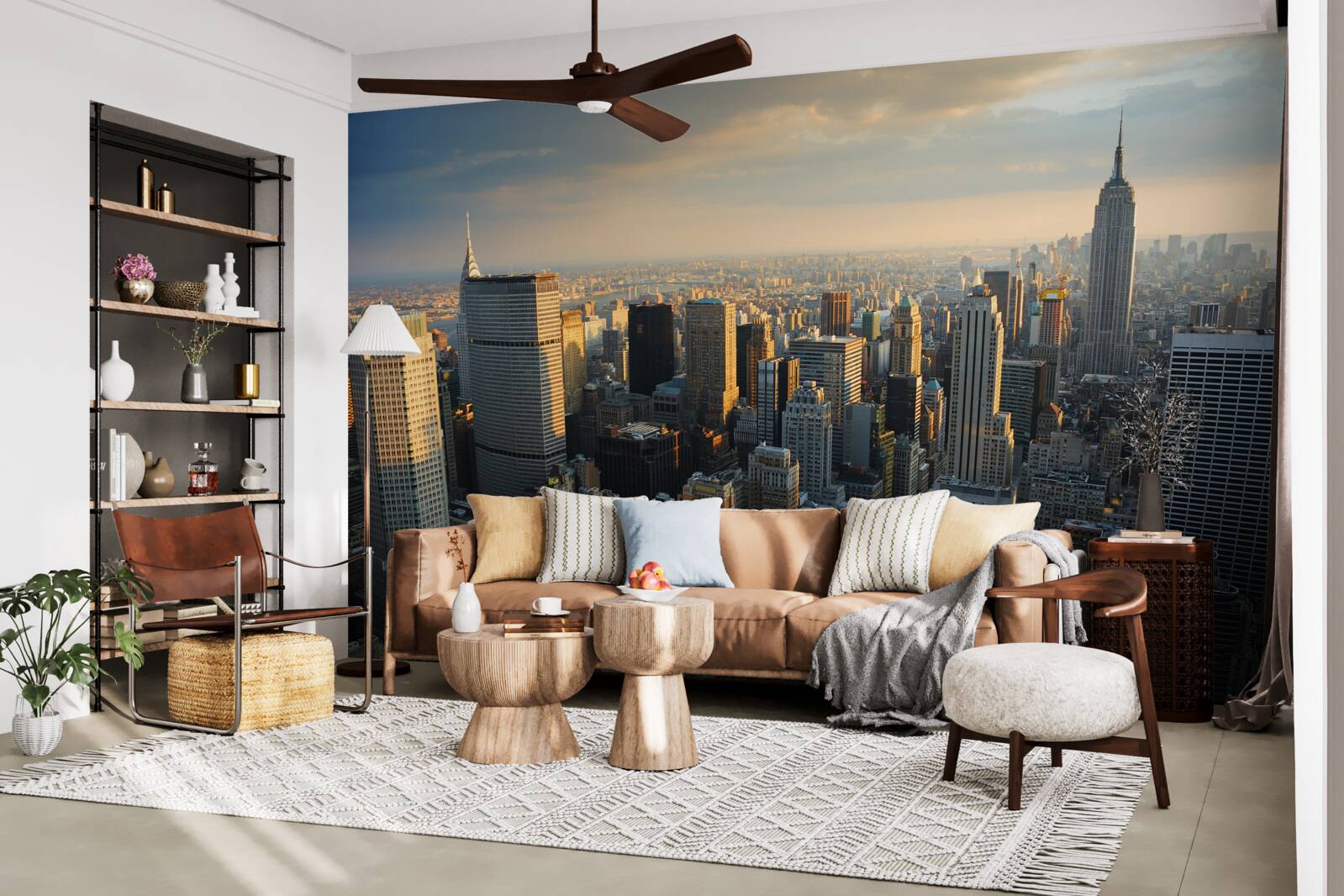 Fototapeta mrakodrapy v New Yorku pri zrode dňa