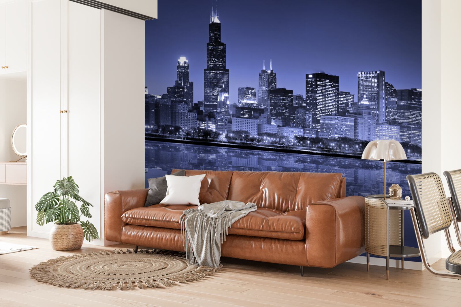 Fototapeta nočný pohľad na chicago