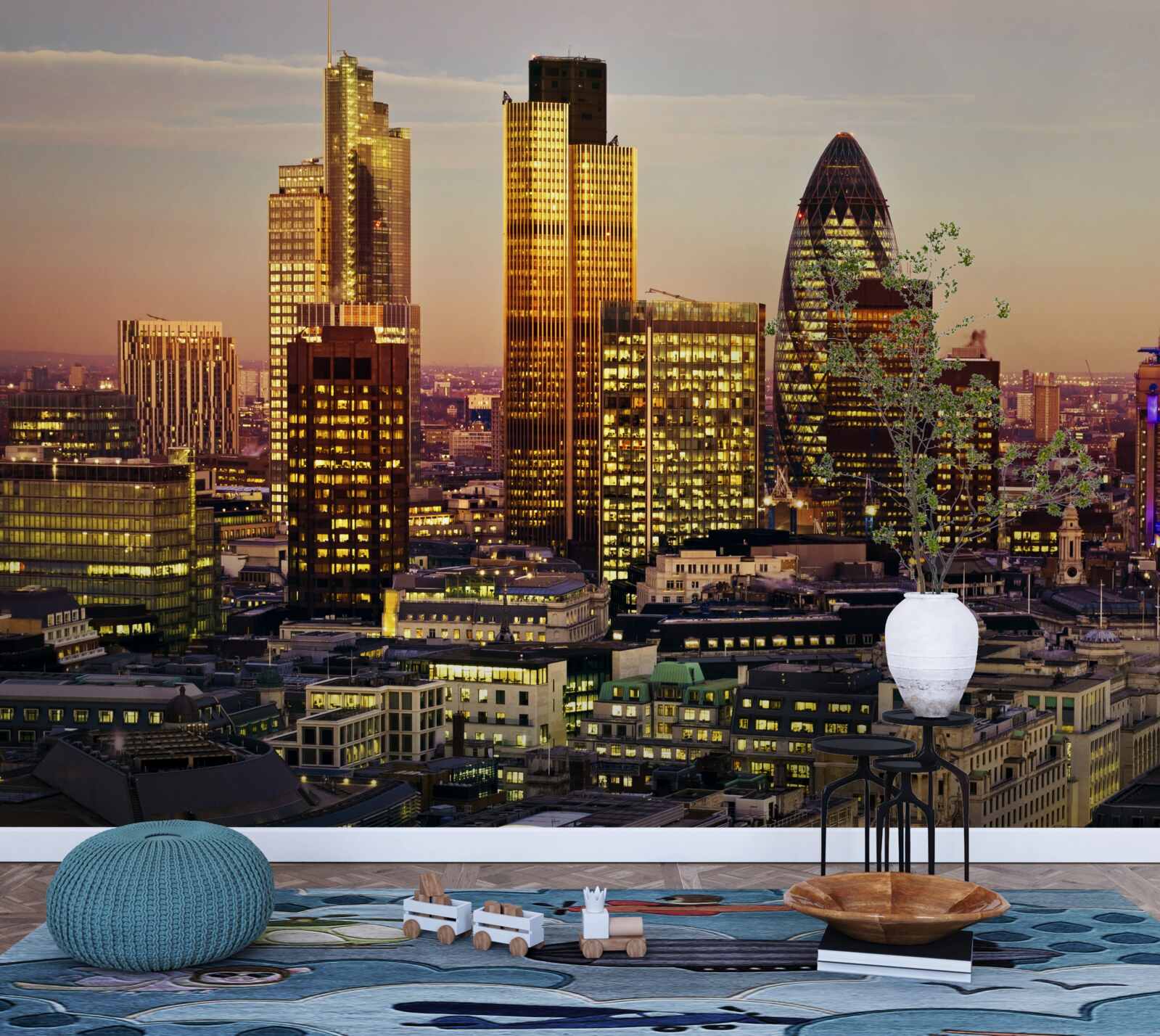 Fototapeta Svetlá zlatého Londýna