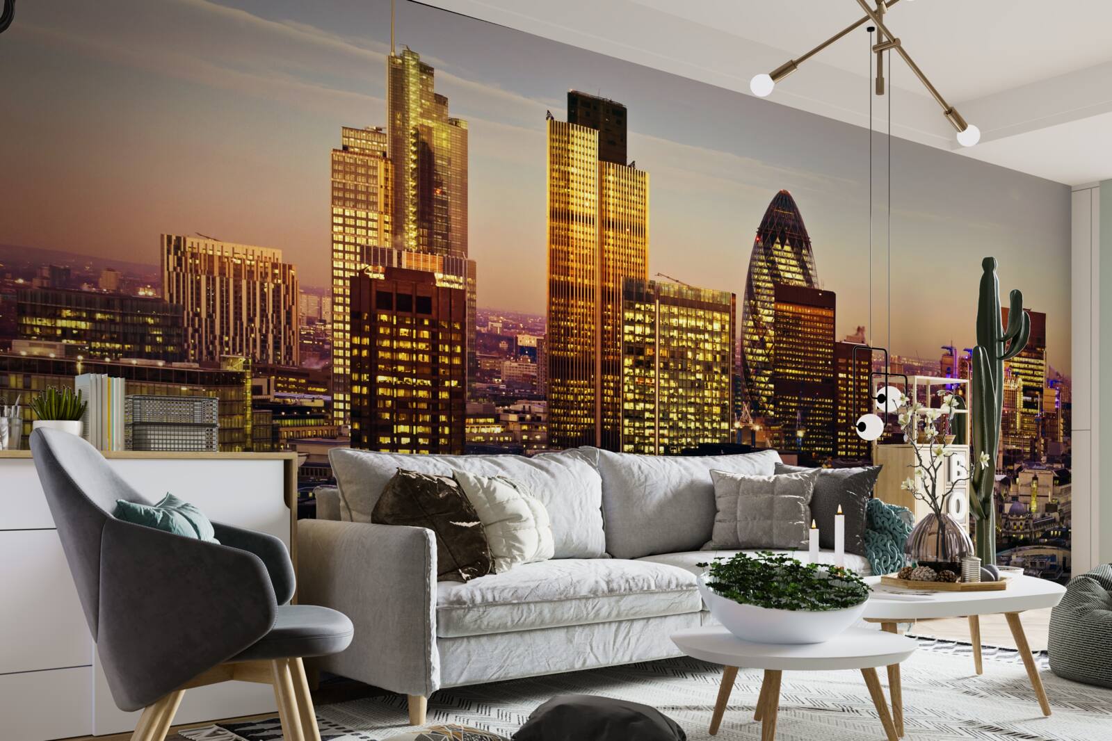 Fototapeta Svetlá zlatého Londýna