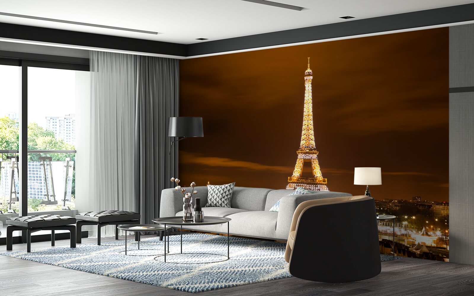 Fototapeta duša Paríža v noci