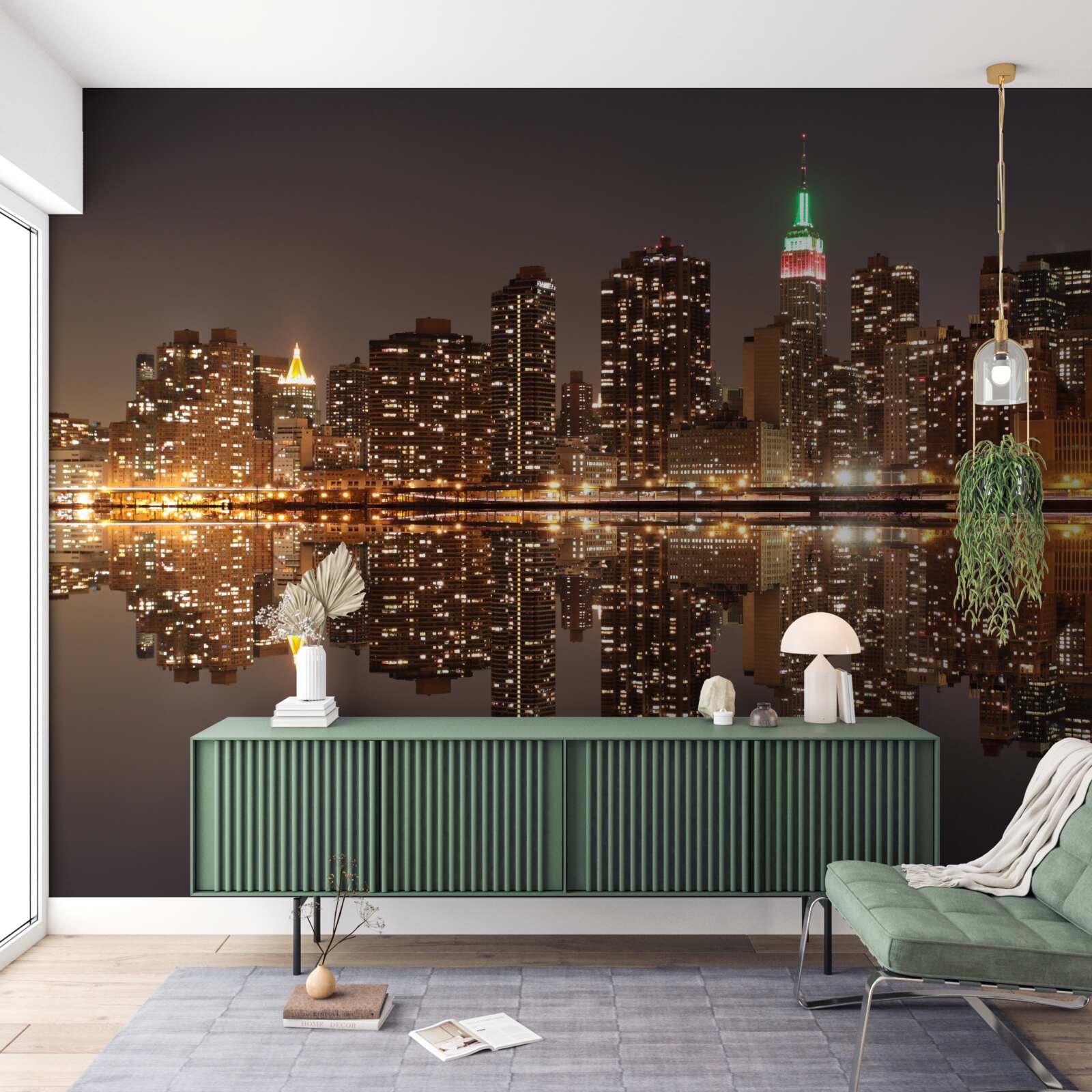 Fototapeta odraz mesta vo vode je ako zrkadlo