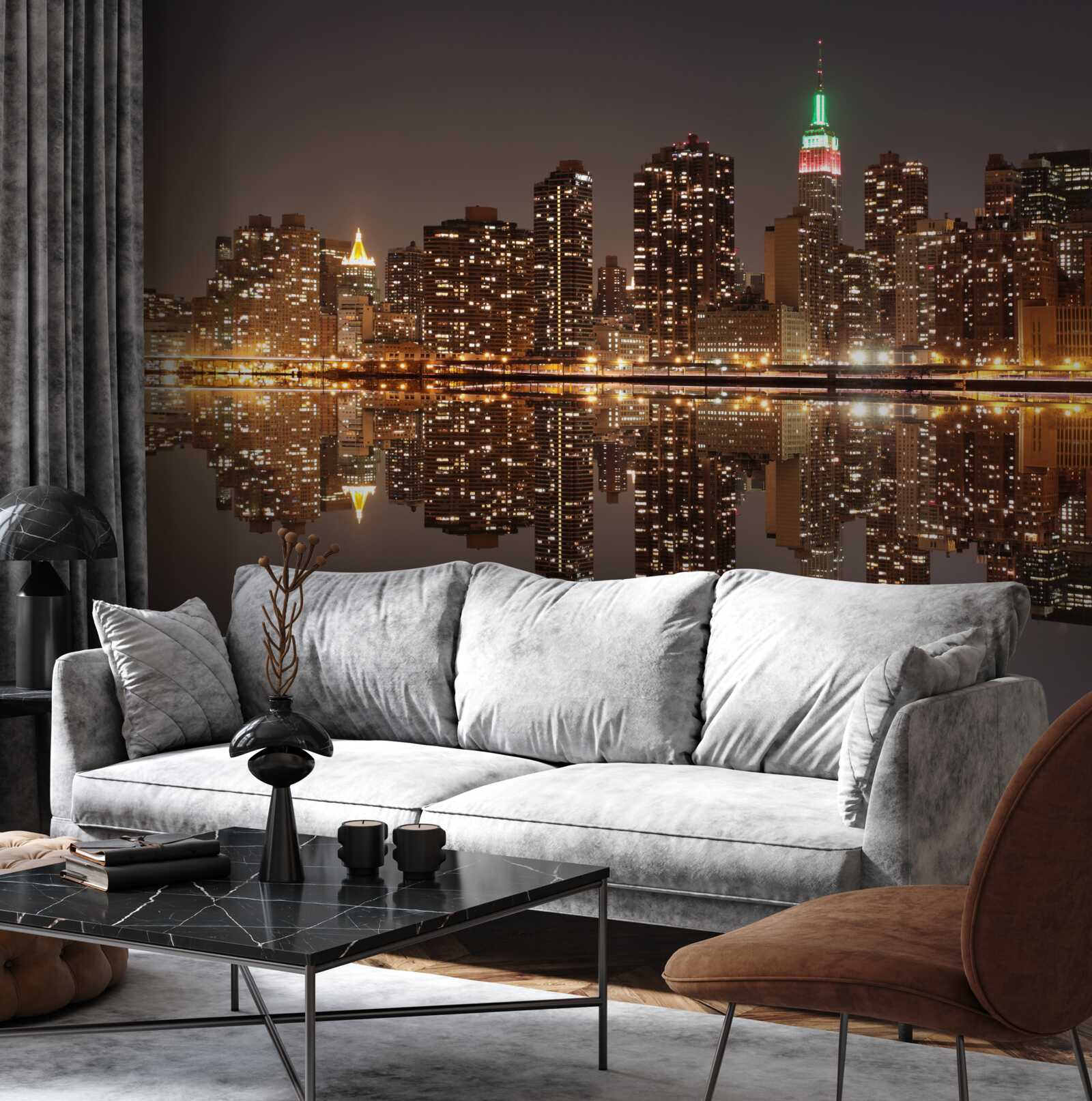 Fototapeta odraz mesta vo vode je ako zrkadlo