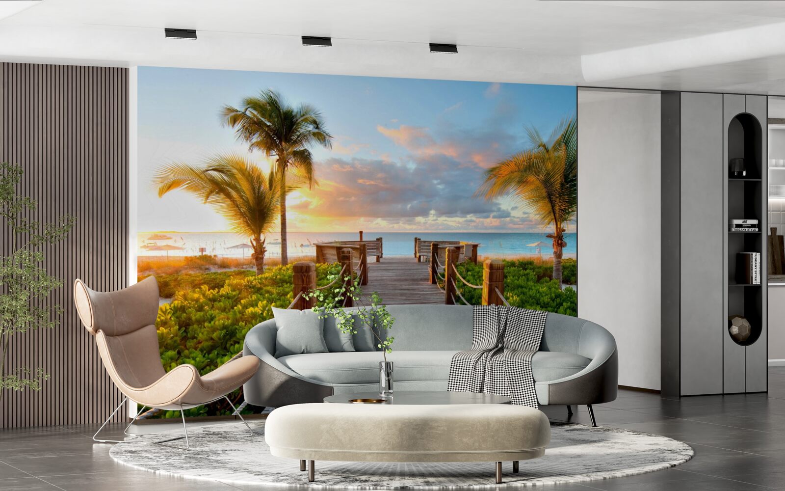 Fototapeta cesta na tropické pobrežie