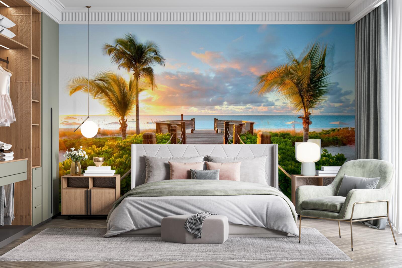 Fototapeta cesta na tropické pobrežie