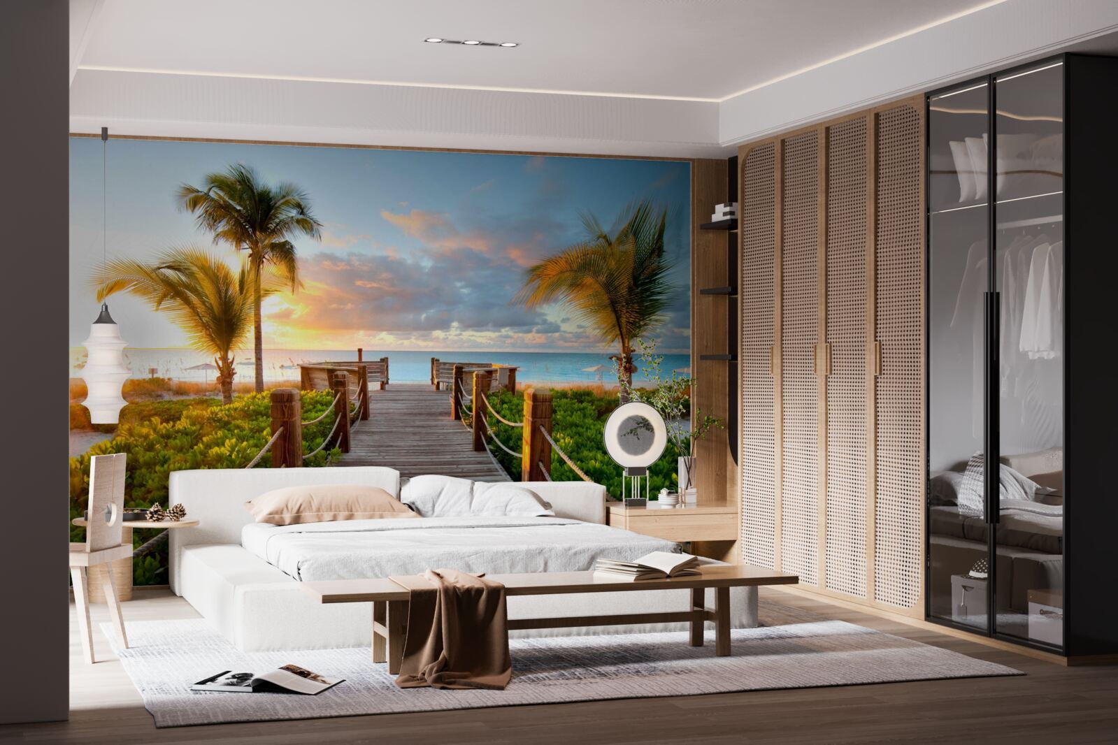 Fototapeta cesta na tropické pobrežie