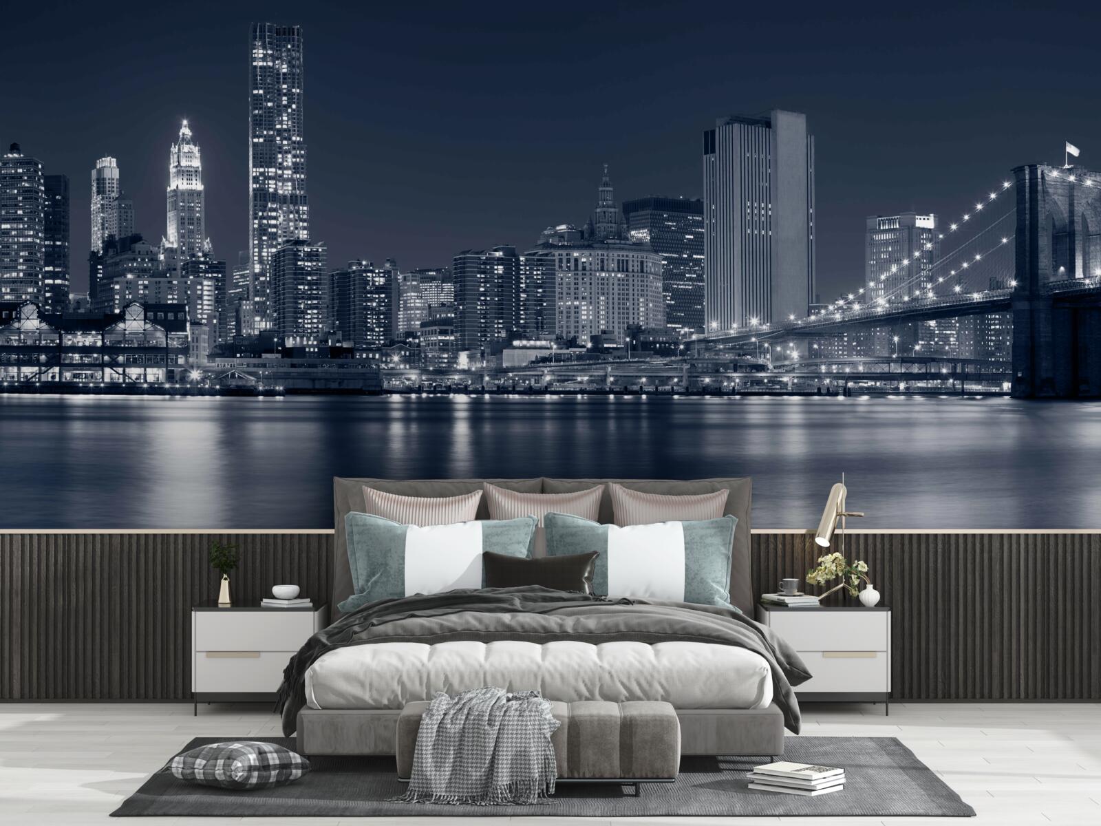 Fototapeta pohľad na vysvietené mesto