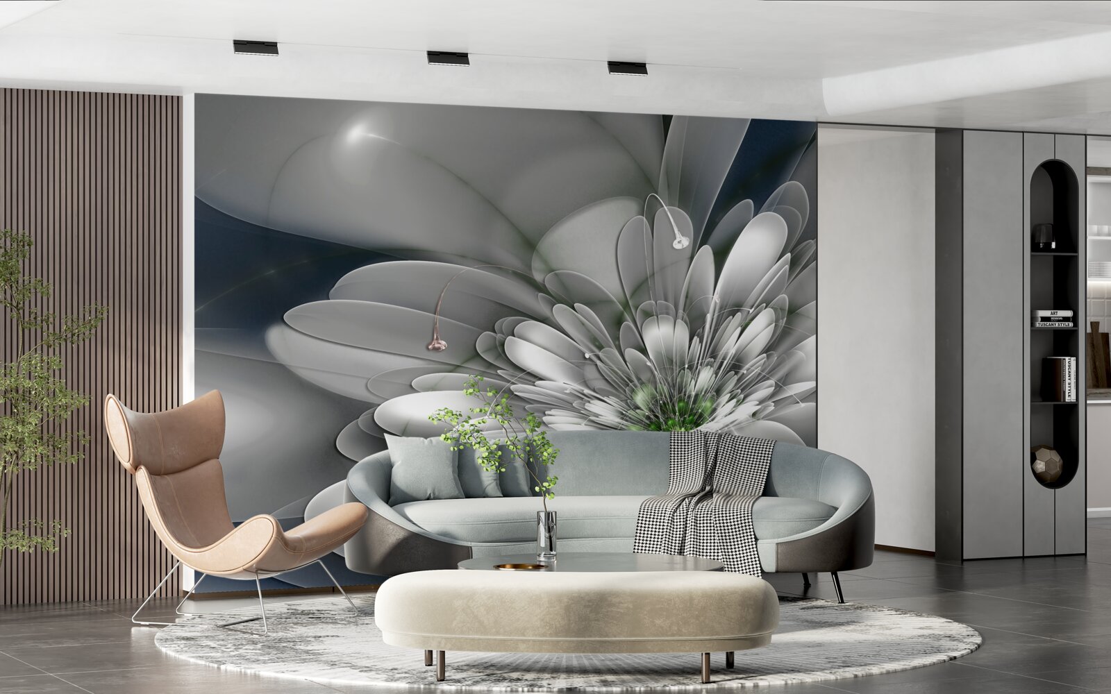 Fototapeta veľký biely kvet