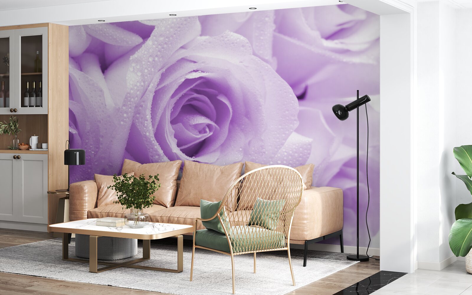 Fototapeta kytica jemných orgovánových ruží