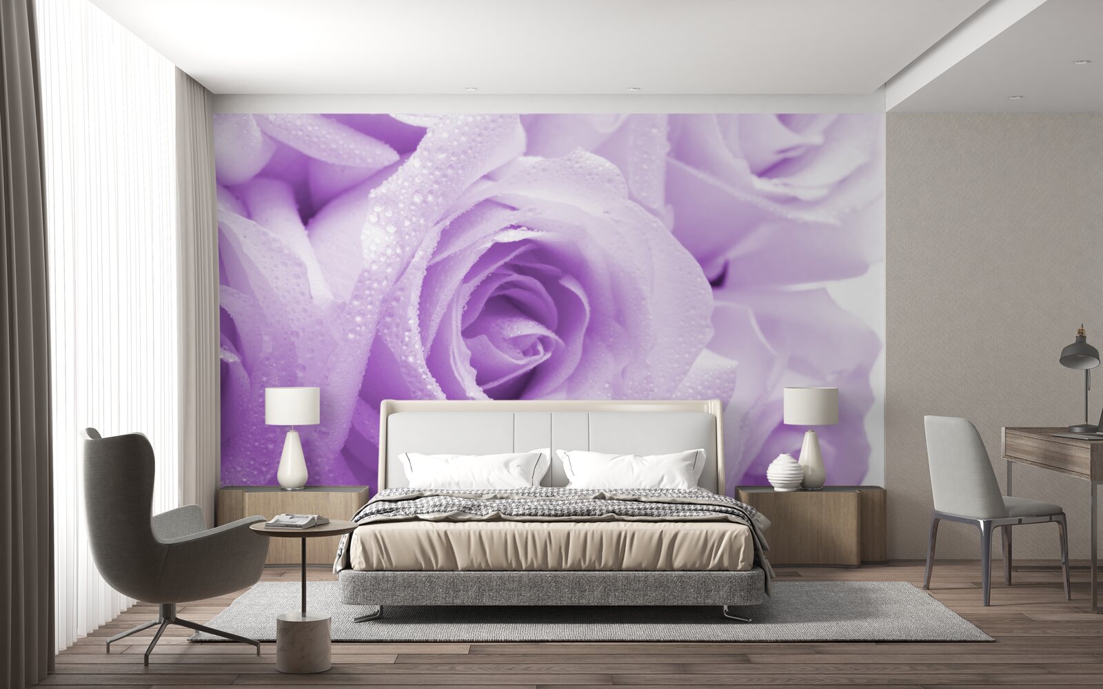 Fototapeta kytica jemných orgovánových ruží