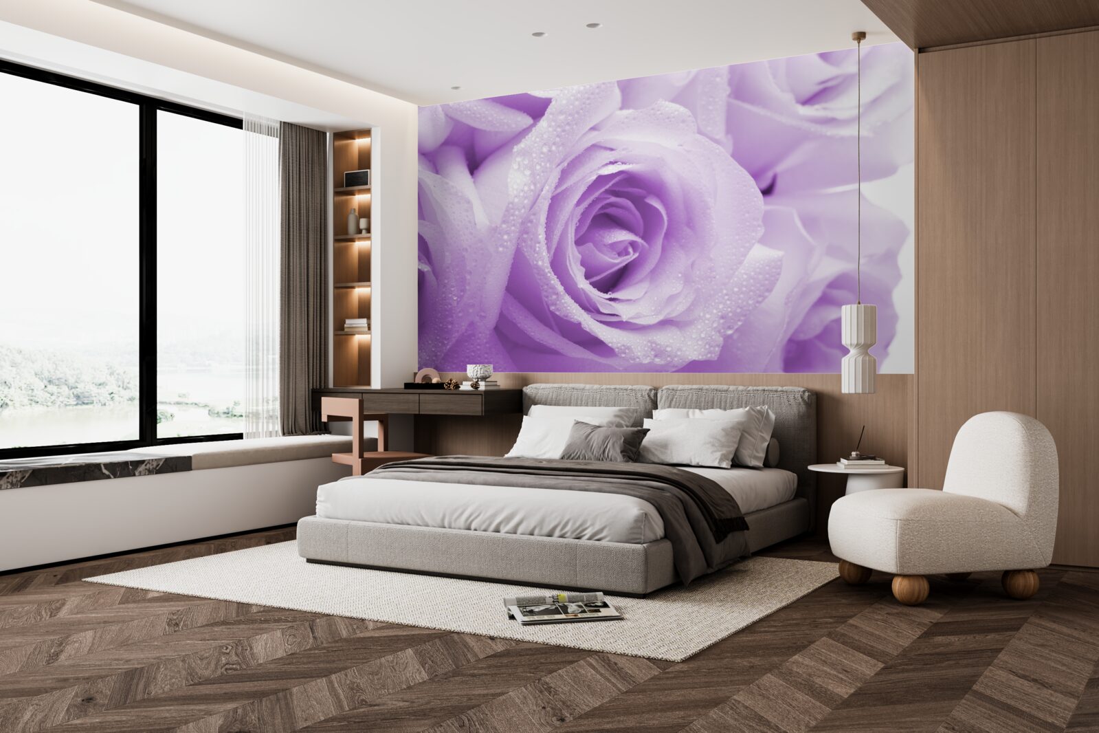 Fototapeta kytica jemných orgovánových ruží